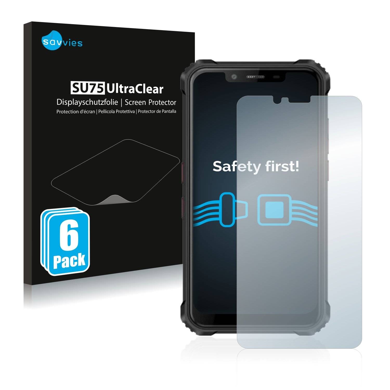 6x Savvies SU75 Displayschutzfolie für Oukitel