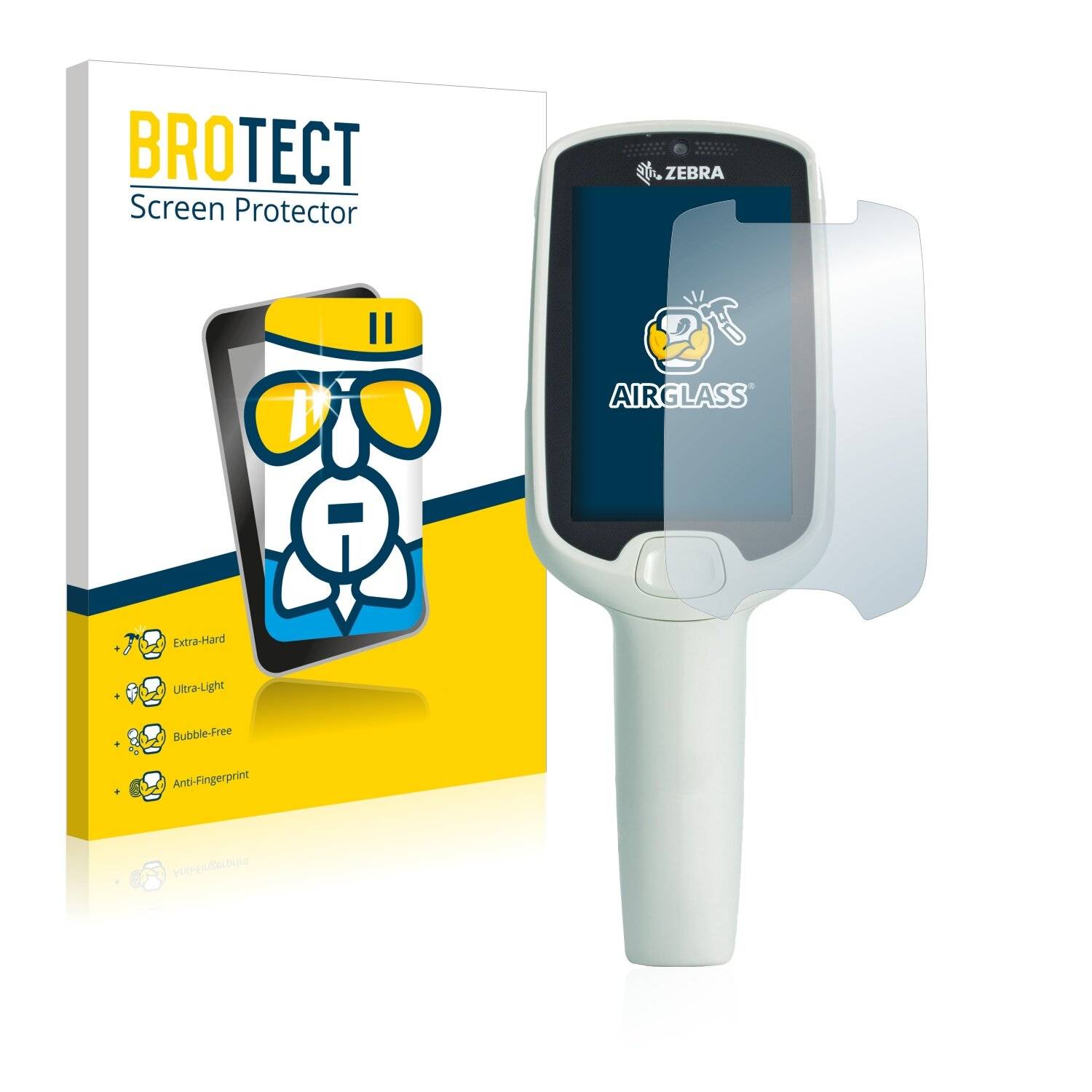 BROTECT AirGlass Schutzglas Folie für Zebra