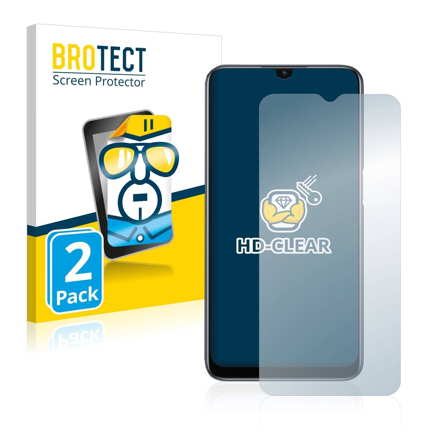 2x BROTECT HD-Clear Displayschutzfolie für Oppo