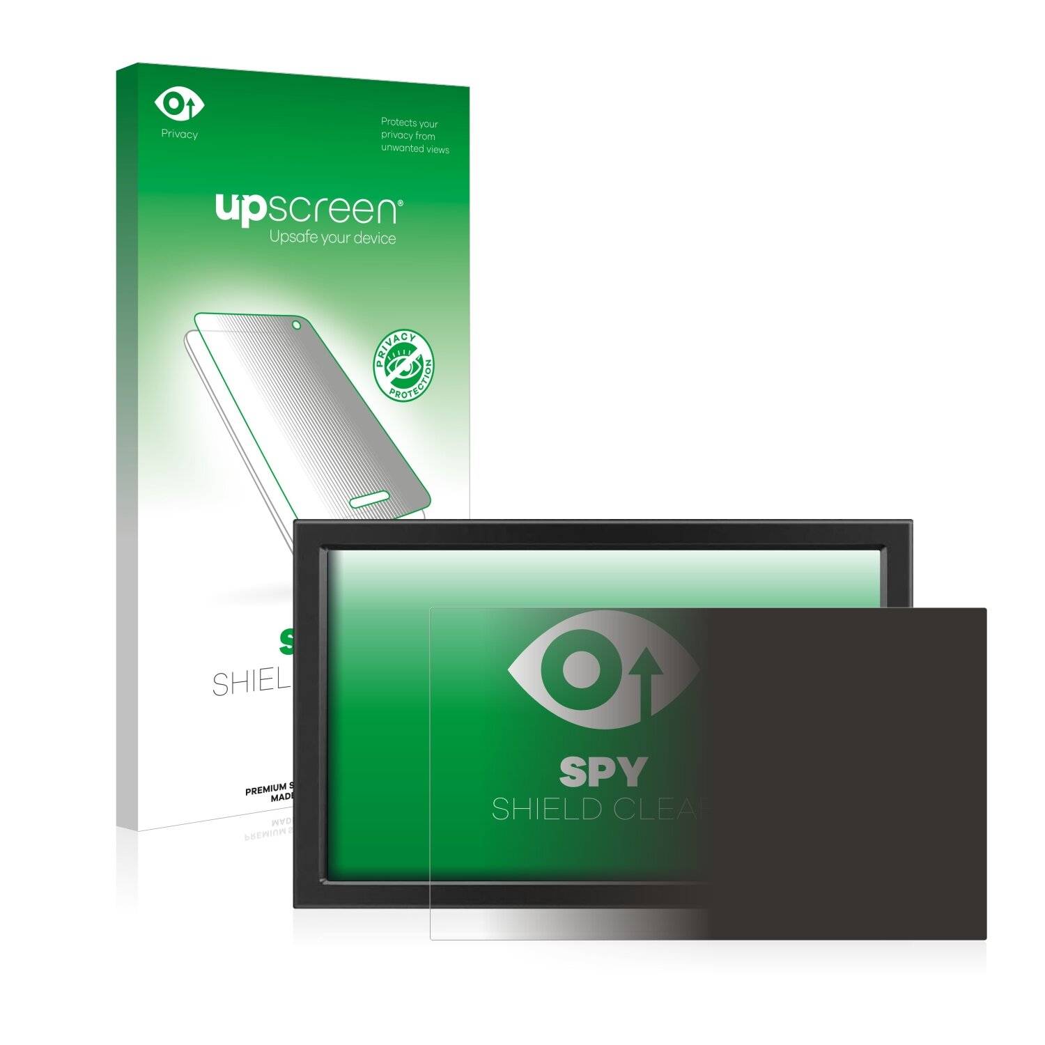 upscreen Spy Shield Clear Premium Blickschutzfolie für Kenowa Portable Touch Monitor