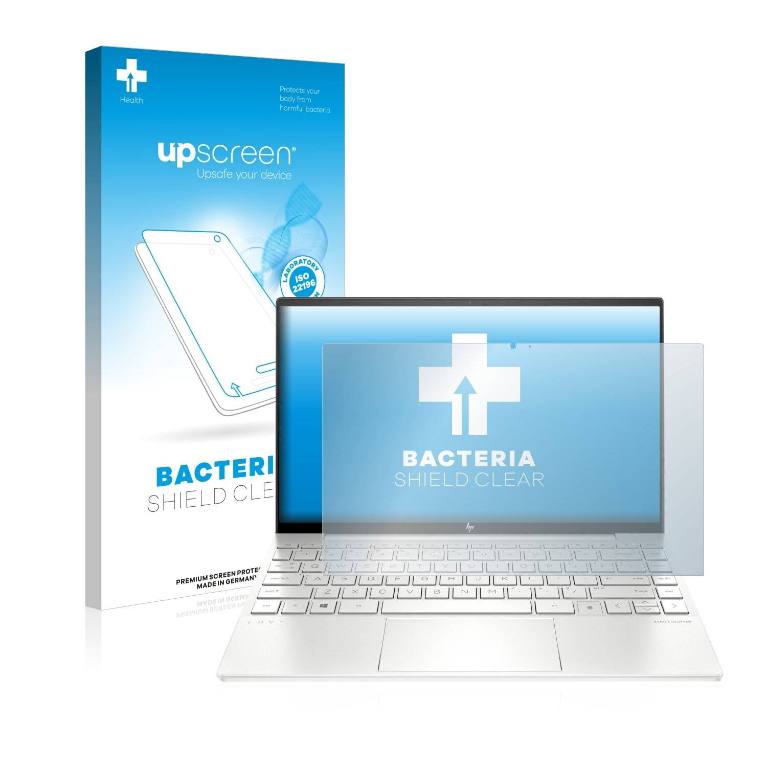 upscreen Bacteria Shield Clear Premium Antibakterielle Displayschutzfolie für HP Envy