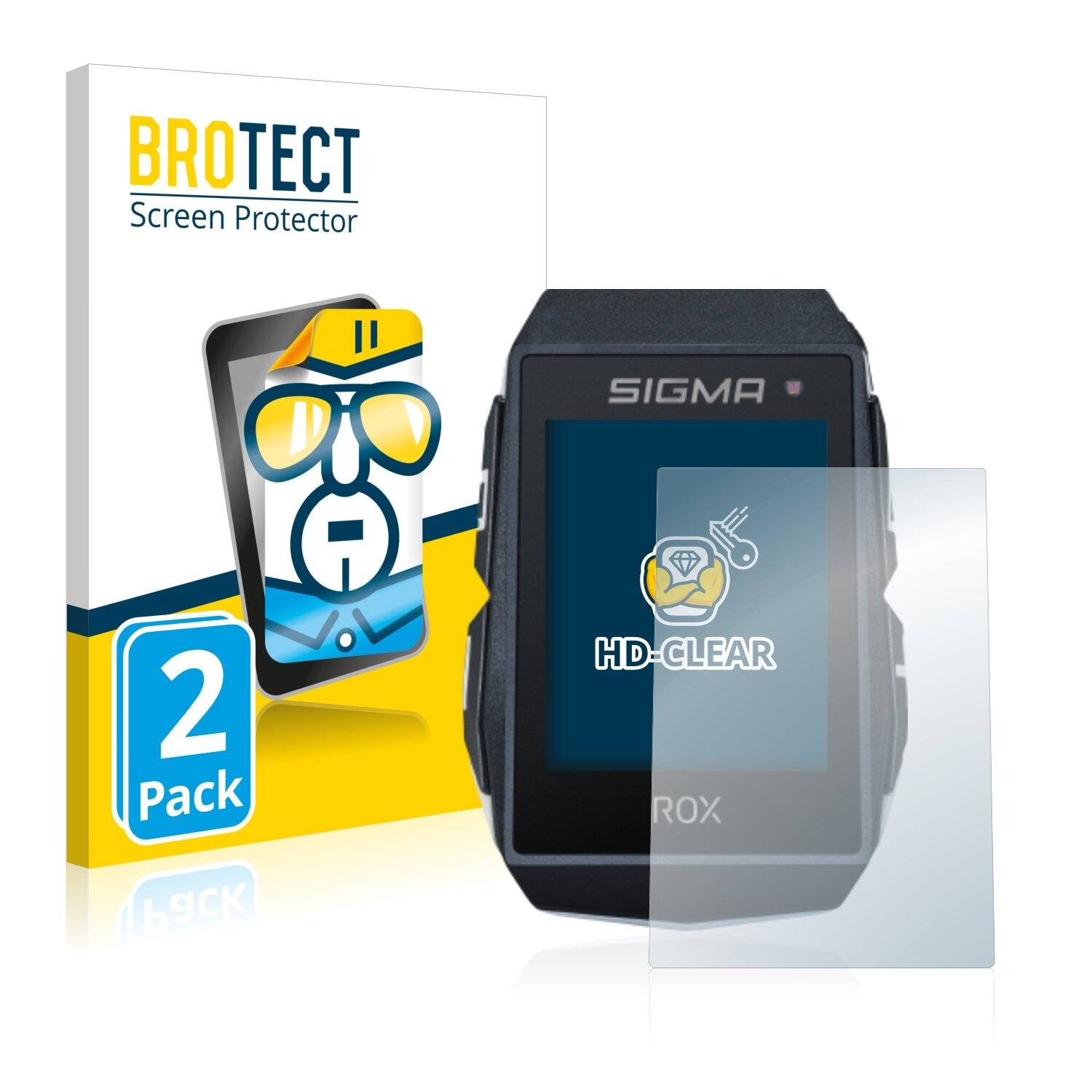 2x BROTECT HD-Clear Displayschutzfolie für Sigma ROX 11.1