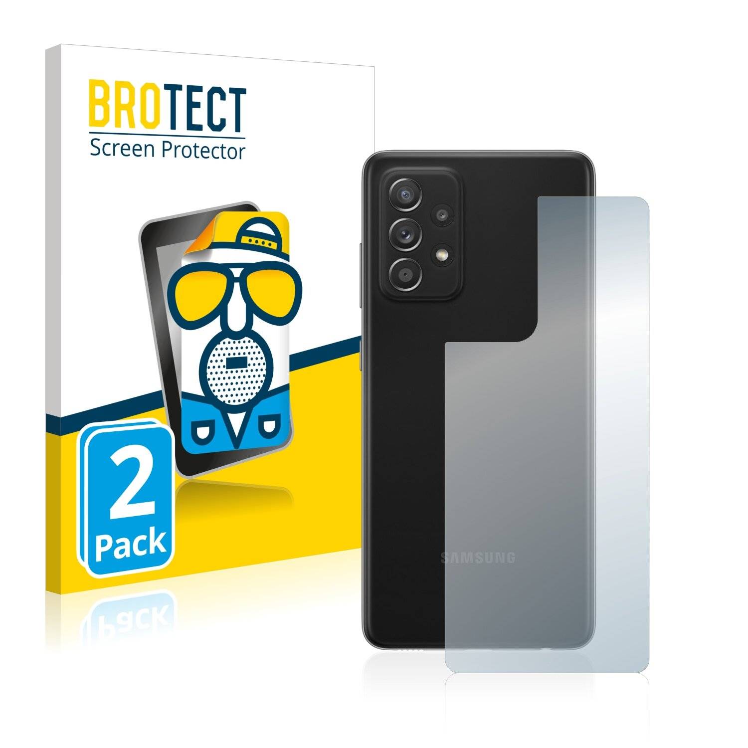 2x BROTECT Matte Displayschutzfolie für Samsung Galaxy A52s 5G (Rückseite) - Entspiegelt,