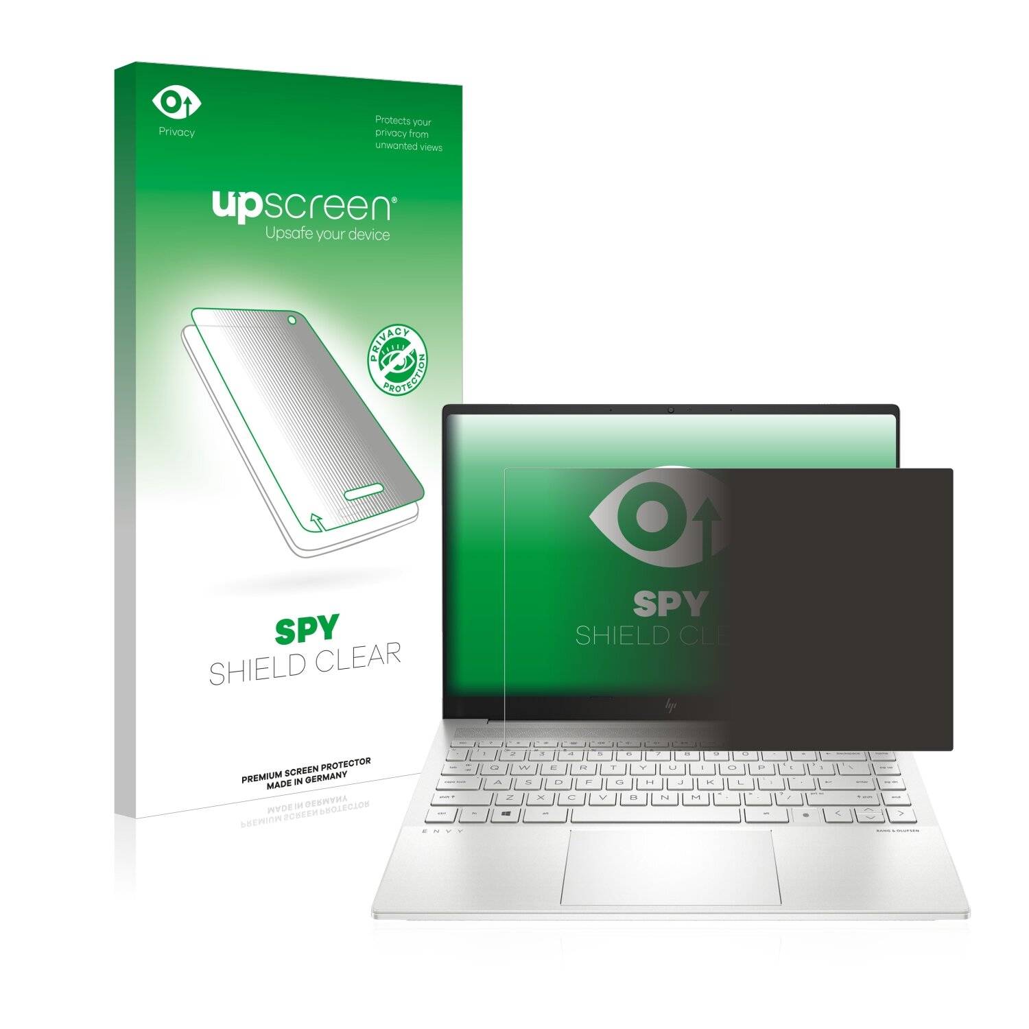 upscreen Spy Shield Clear Premium Blickschutzfolie für HP Envy