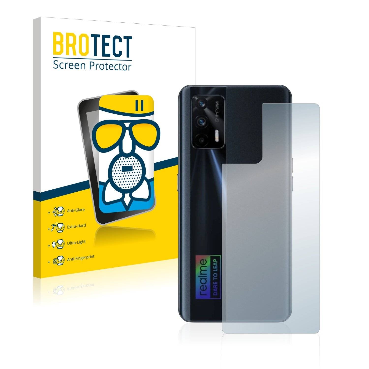 BROTECT AirGlass Matte Schutzglas Folie für Realme X7 Max 5G