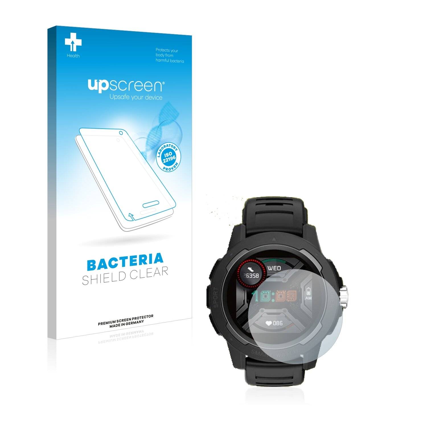 upscreen Bacteria Shield Clear Premium Antibakterielle Displayschutzfolie für North Edge