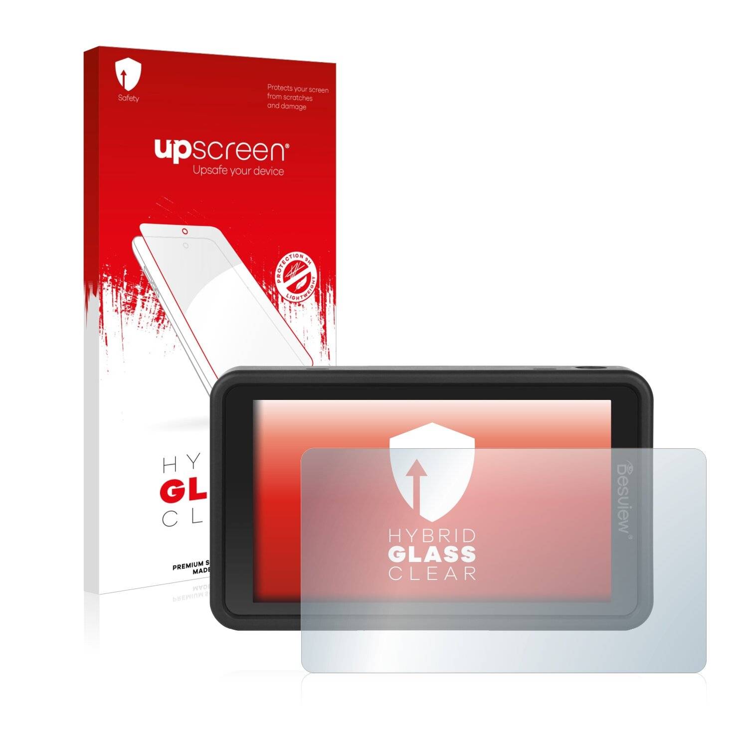 upscreen Hybrid Glass Clear Premium Schutzglas Folie für Desview R5
