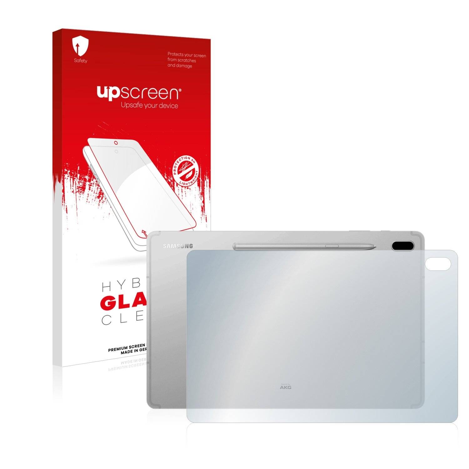 upscreen Hybrid Glass Clear Premium Schutzglas Folie für Samsung Galaxy Tab S7 FE