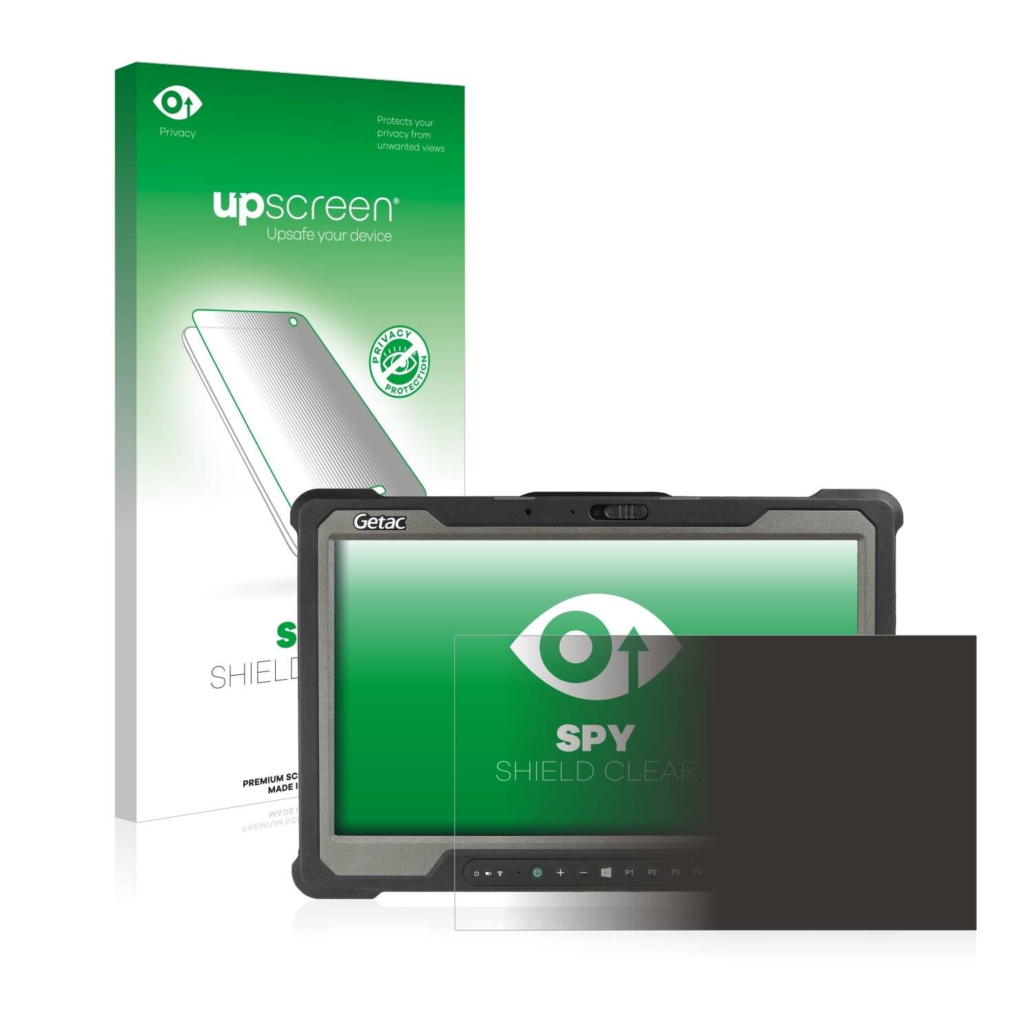 upscreen Spy Shield Clear Premium Blickschutzfolie für Getac