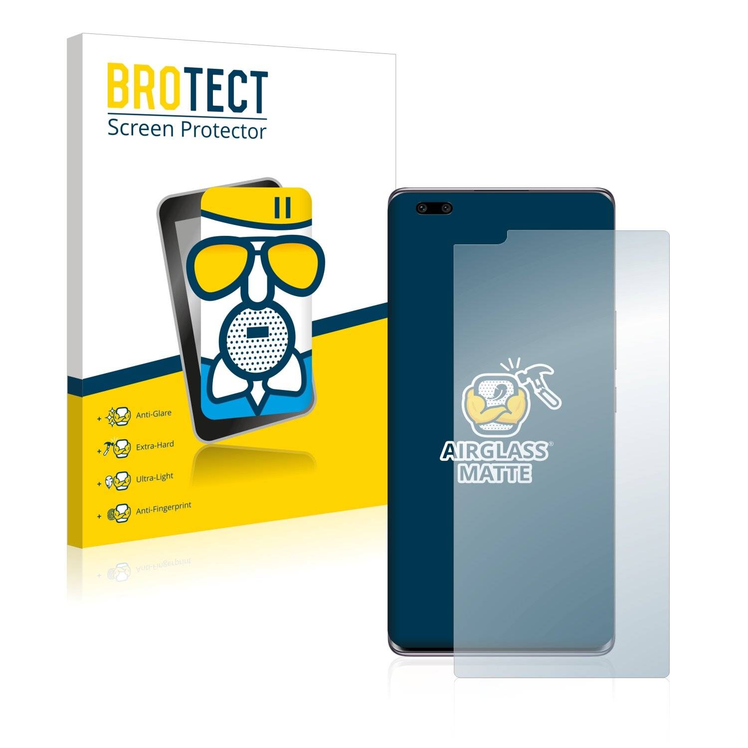 BROTECT AirGlass Matte Schutzglas Folie für Honor 50