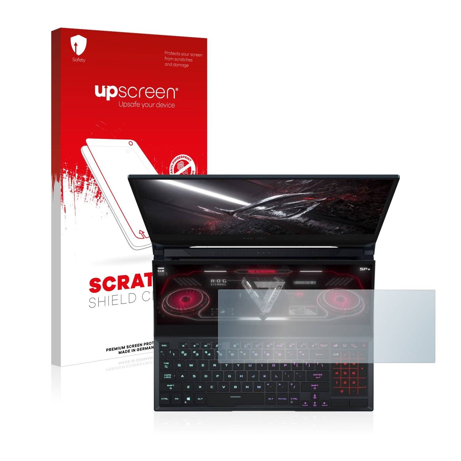 upscreen Scratch Shield Clear Premium Displayschutzfolie für Asus ROG Zephyrus Duo 15 SE