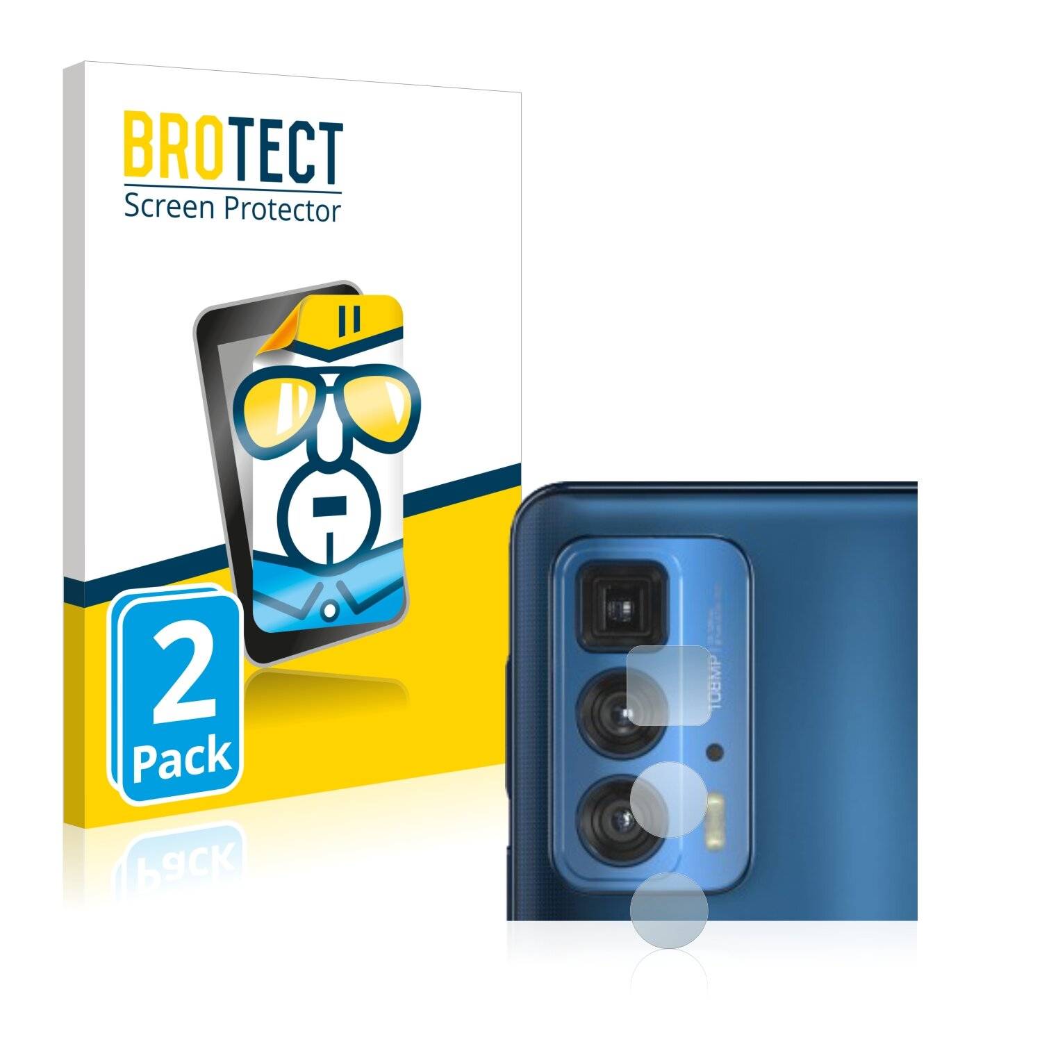 2x BROTECT HD-Clear Displayschutzfolie für Motorola Edge 20 Pro (NUR