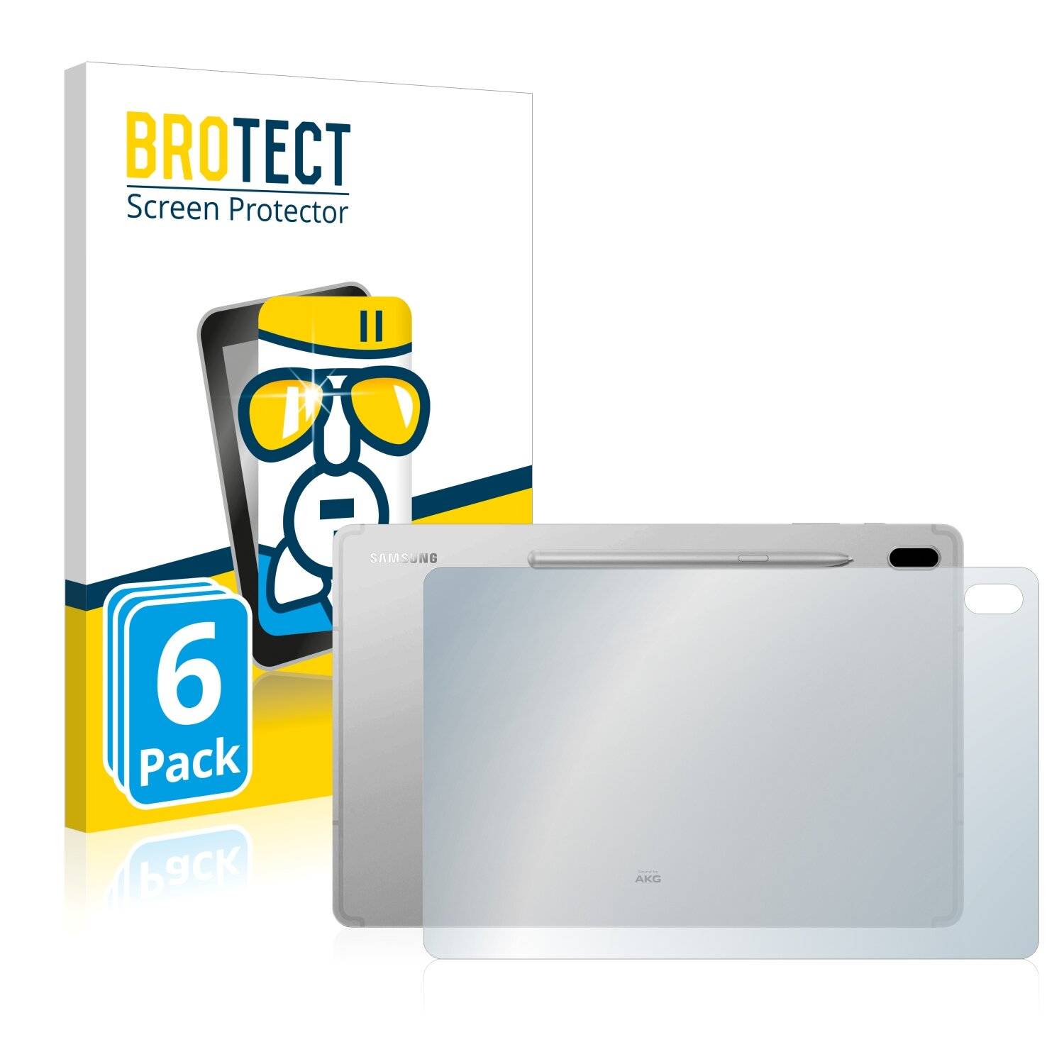 6x BROTECT AirGlass Schutzglas Folie für Samsung Galaxy Tab S7 FE