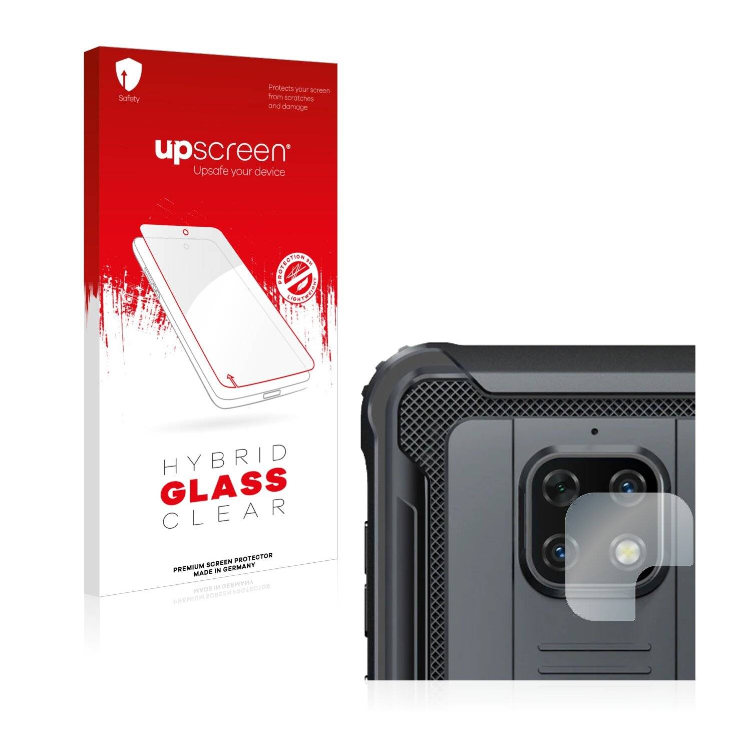 upscreen Hybrid Glass Clear Premium Schutzglas Folie für Blackview BV4900S (NUR