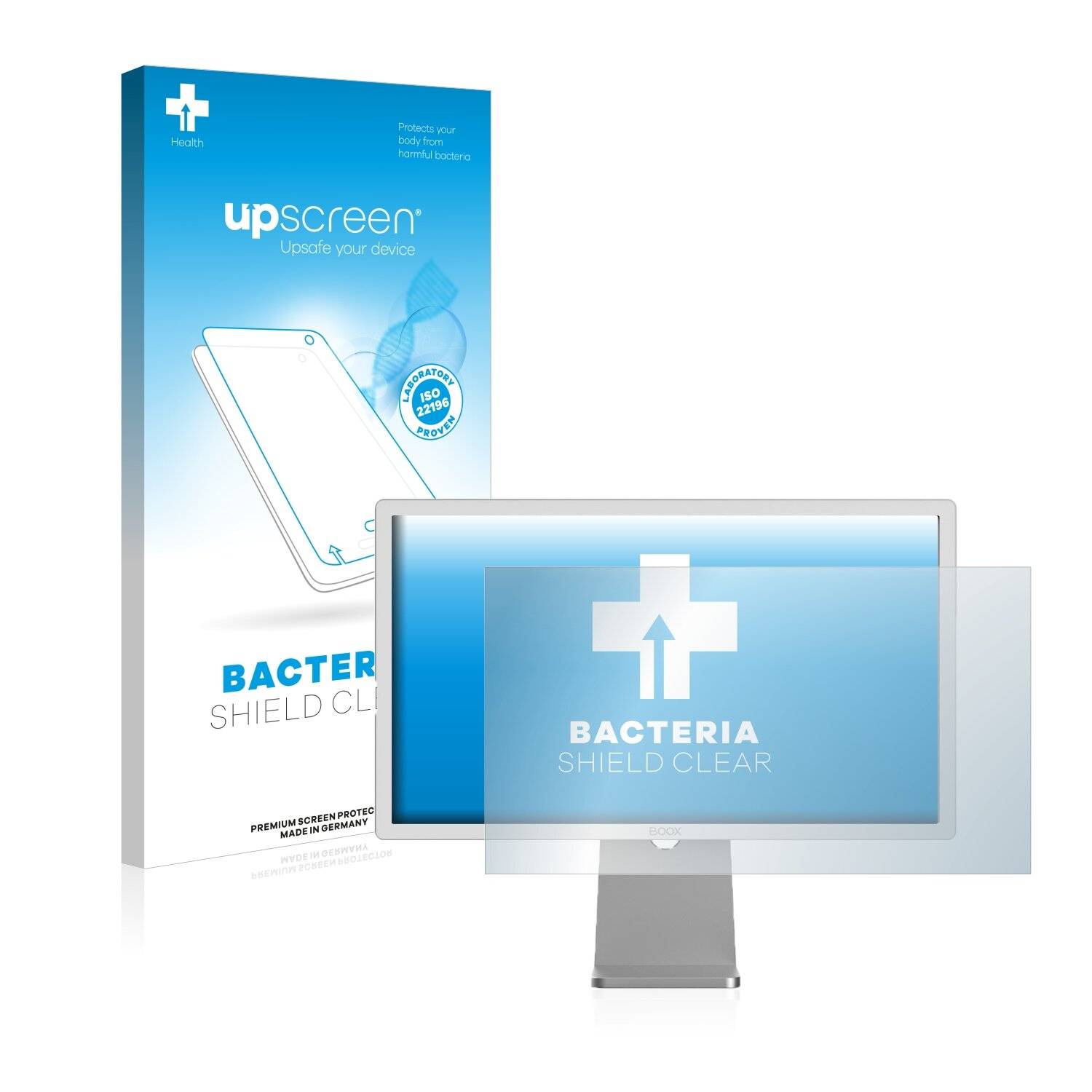 upscreen Bacteria Shield Clear Premium Antibakterielle Displayschutzfolie für Onyx Boox Mira
