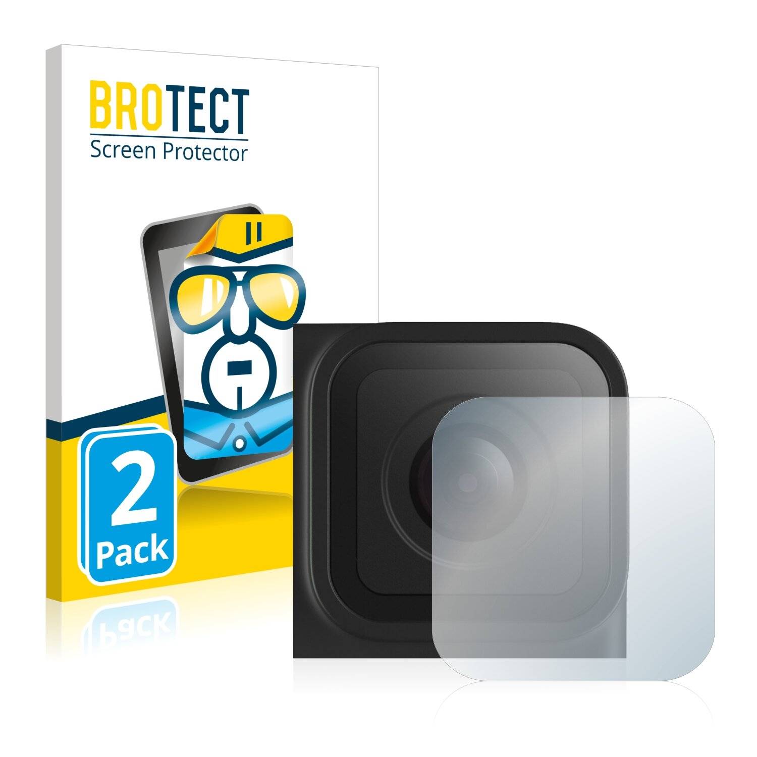 2x BROTECT HD-Clear Displayschutzfolie für GoPro Hero10 Black Linse