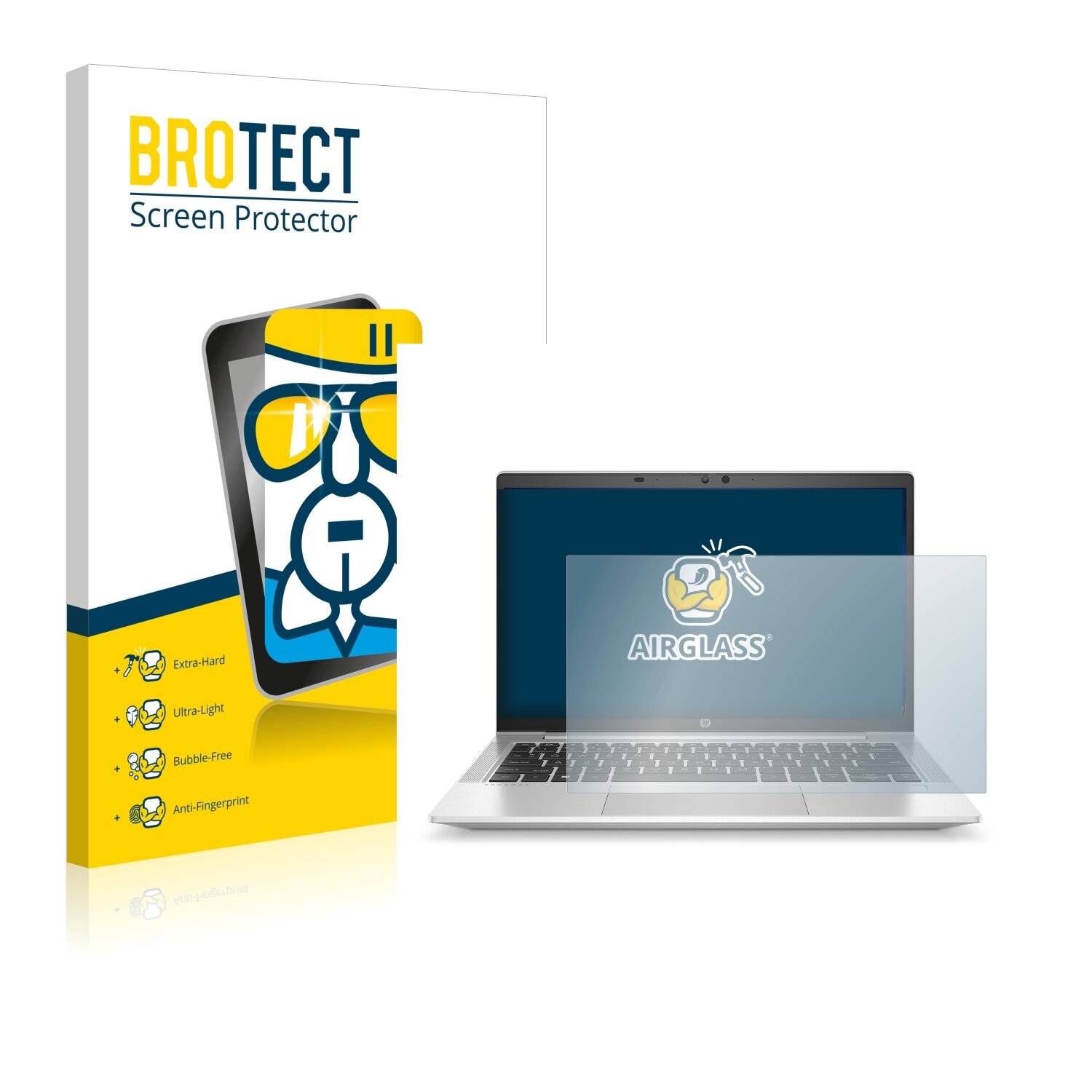 BROTECT AirGlass Schutzglas Folie für HP ProBook 635 Aero
