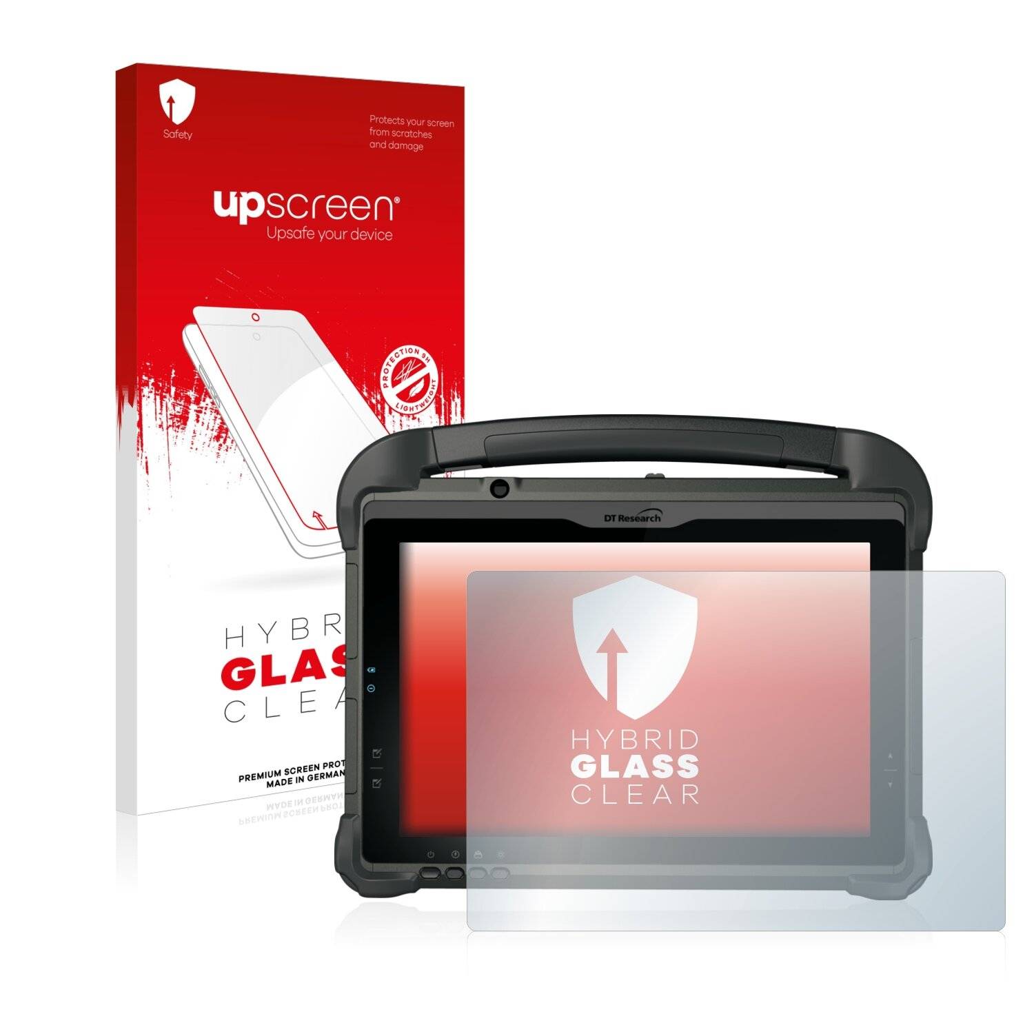 upscreen Hybrid Glass Clear Premium Schutzglas Folie für DT Research
