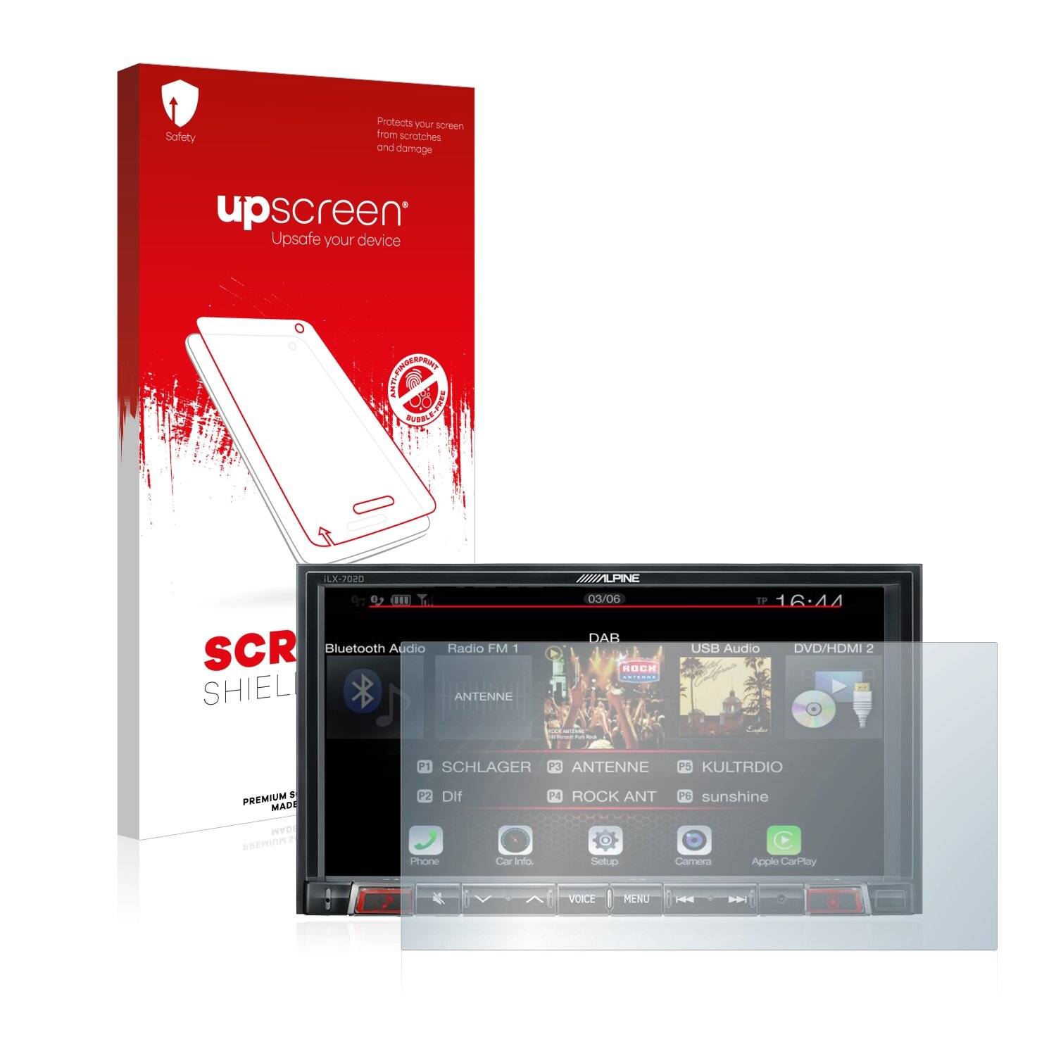upscreen Scratch Shield Clear Premium Displayschutzfolie für Alpine