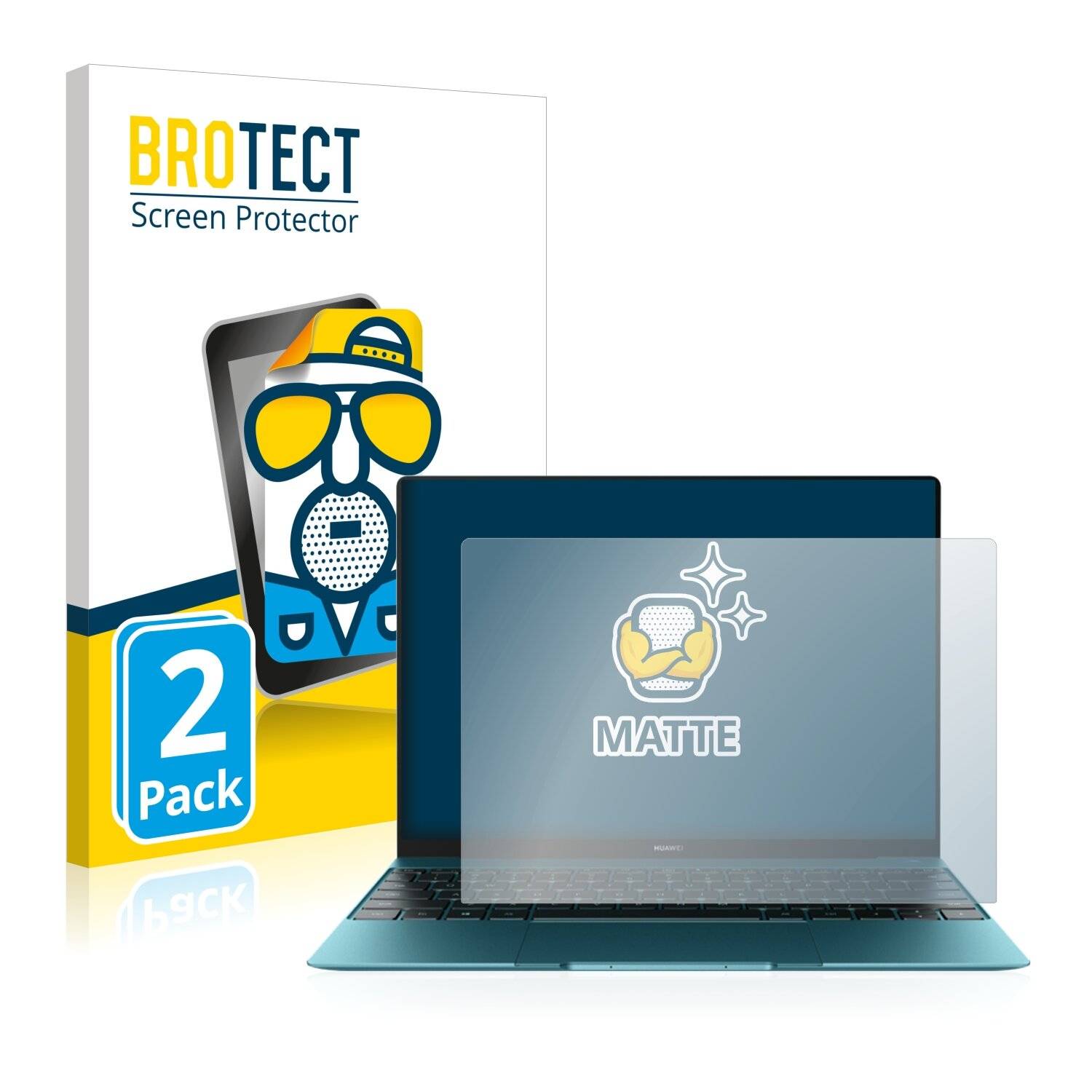 2x BROTECT Matte Displayschutzfolie für Huawei MateBook X 2020 - Entspiegelt,