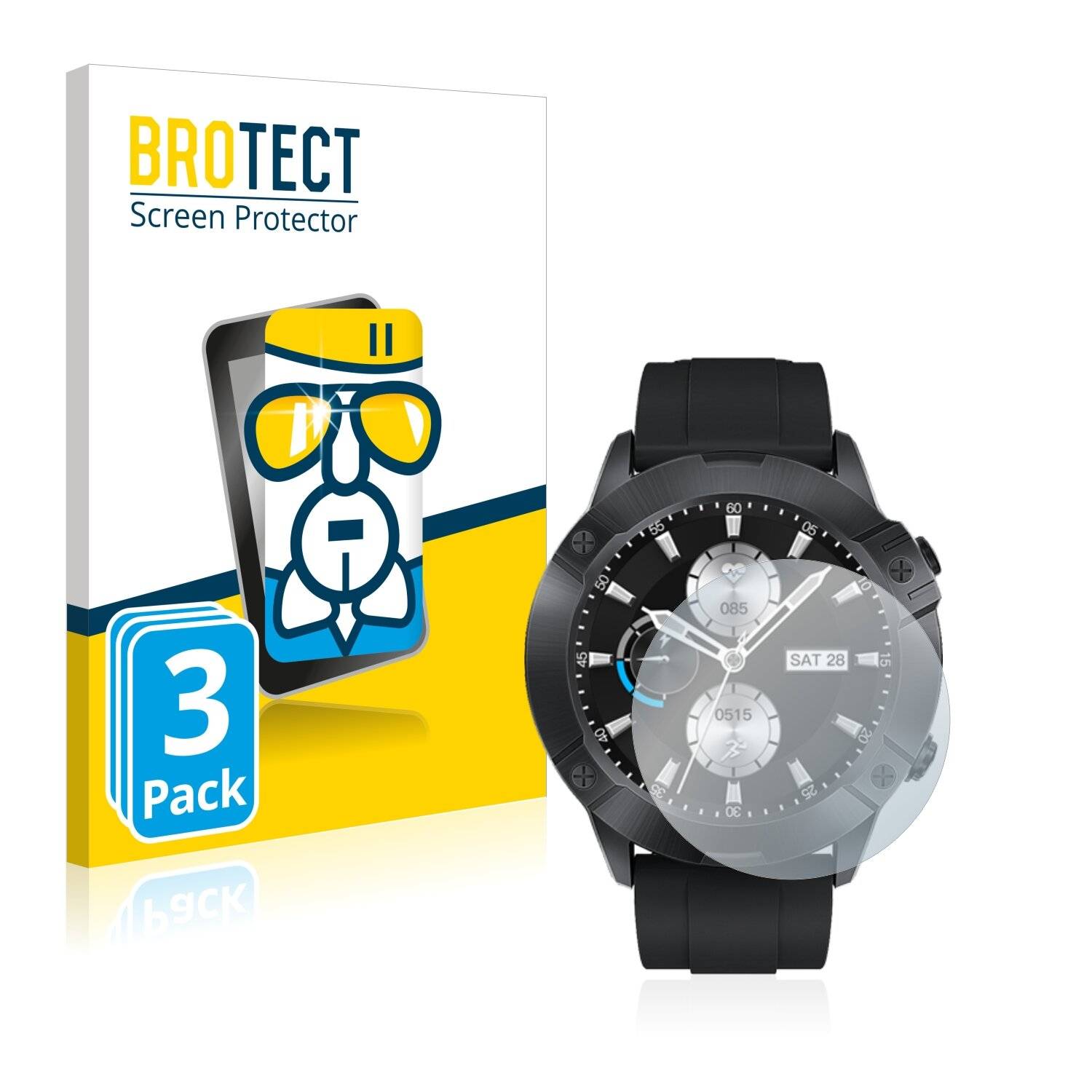 3x BROTECT AirGlass Schutzglas Folie für Cubot