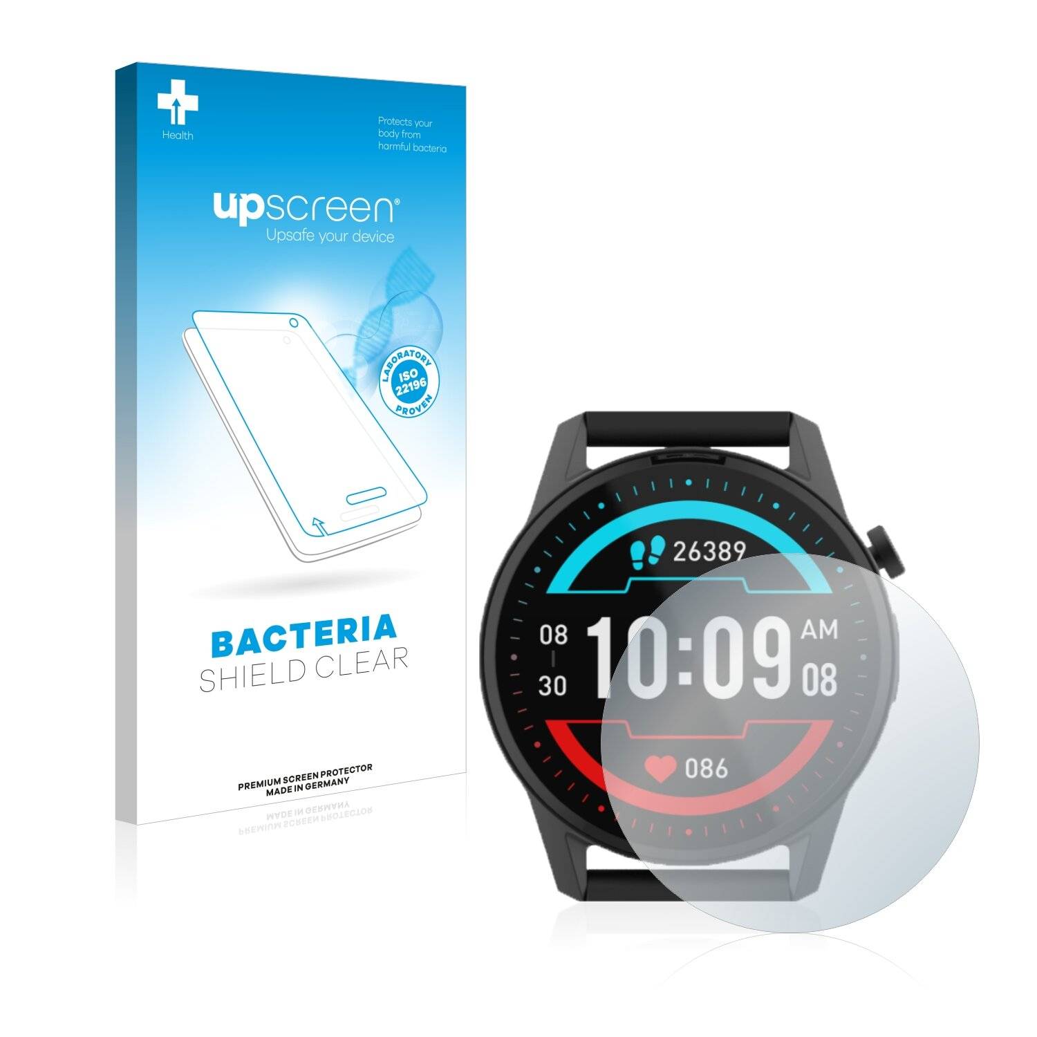 upscreen Bacteria Shield Clear Premium Antibakterielle Displayschutzfolie für Xoro SMW