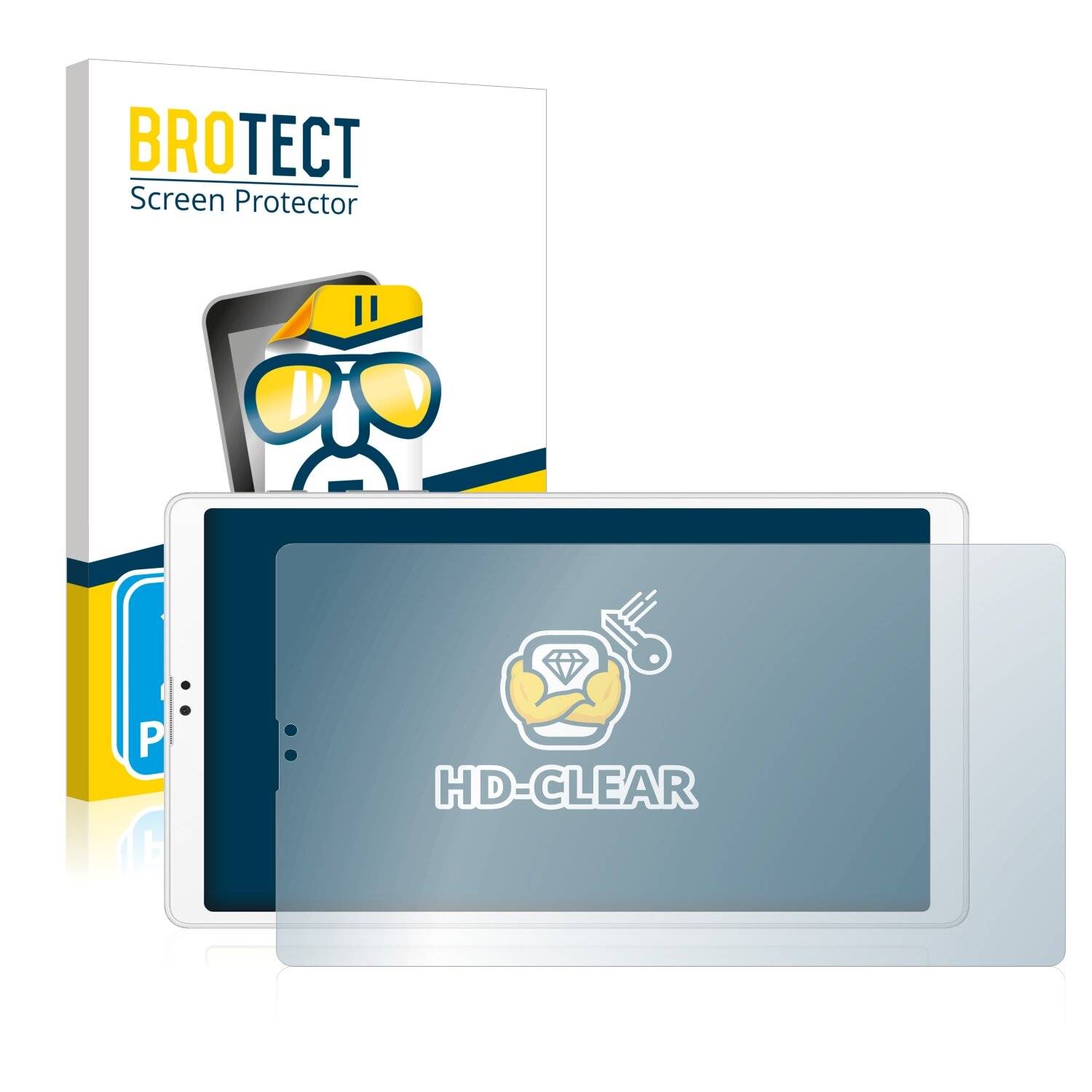 2x BROTECT HD-Clear Displayschutzfolie für Samsung Galaxy Tab A7 Lite LTE 2021 (im