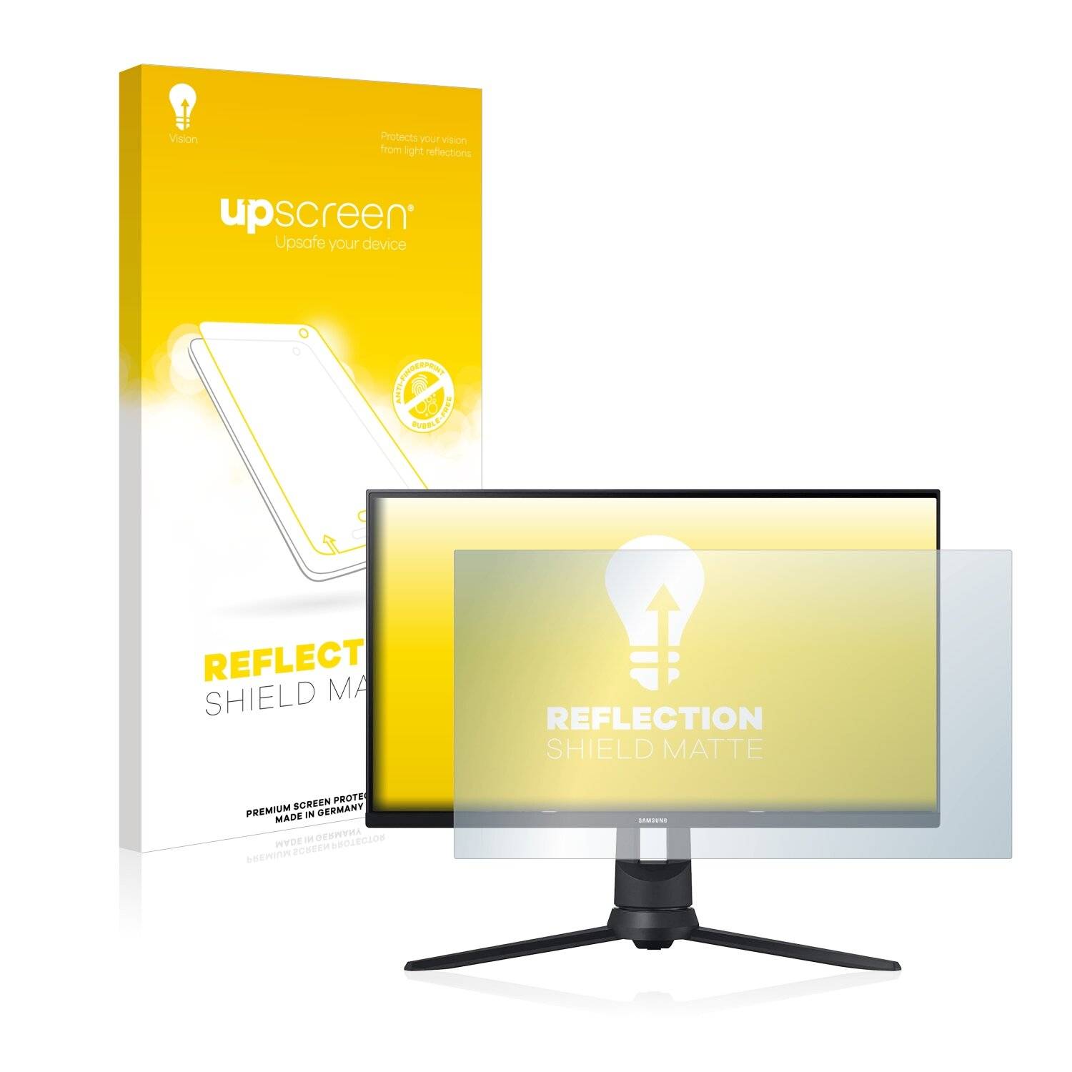 upscreen Reflection Shield Matte Premium Displayschutzfolie für Samsung Odyssey G3