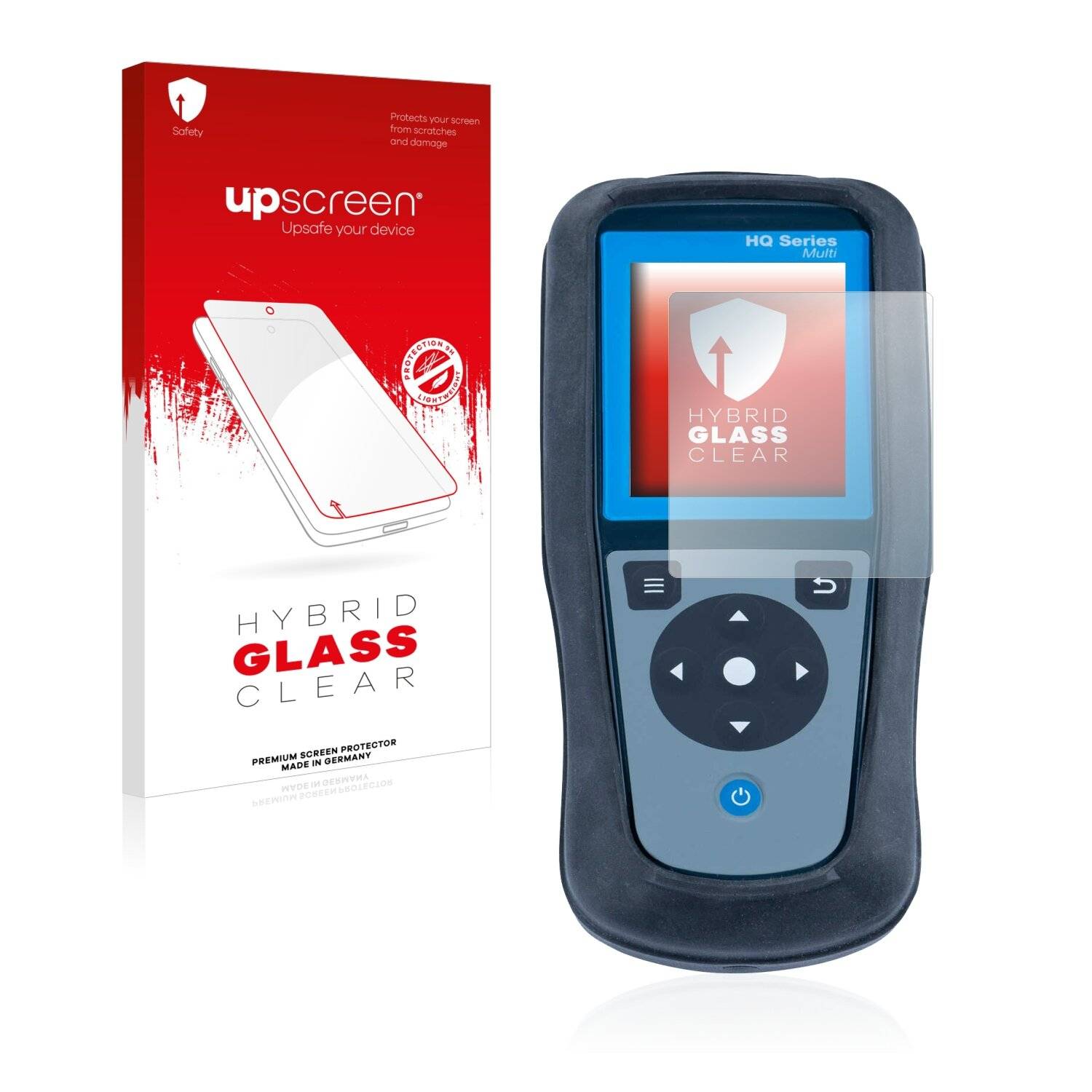 upscreen Hybrid Glass Clear Premium Schutzglas Folie für Hach