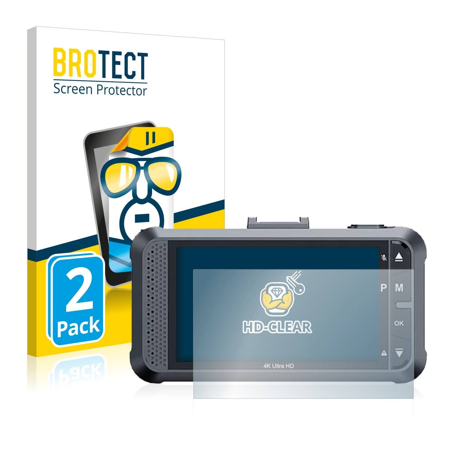 2x BROTECT HD-Clear Displayschutzfolie für Vantrue