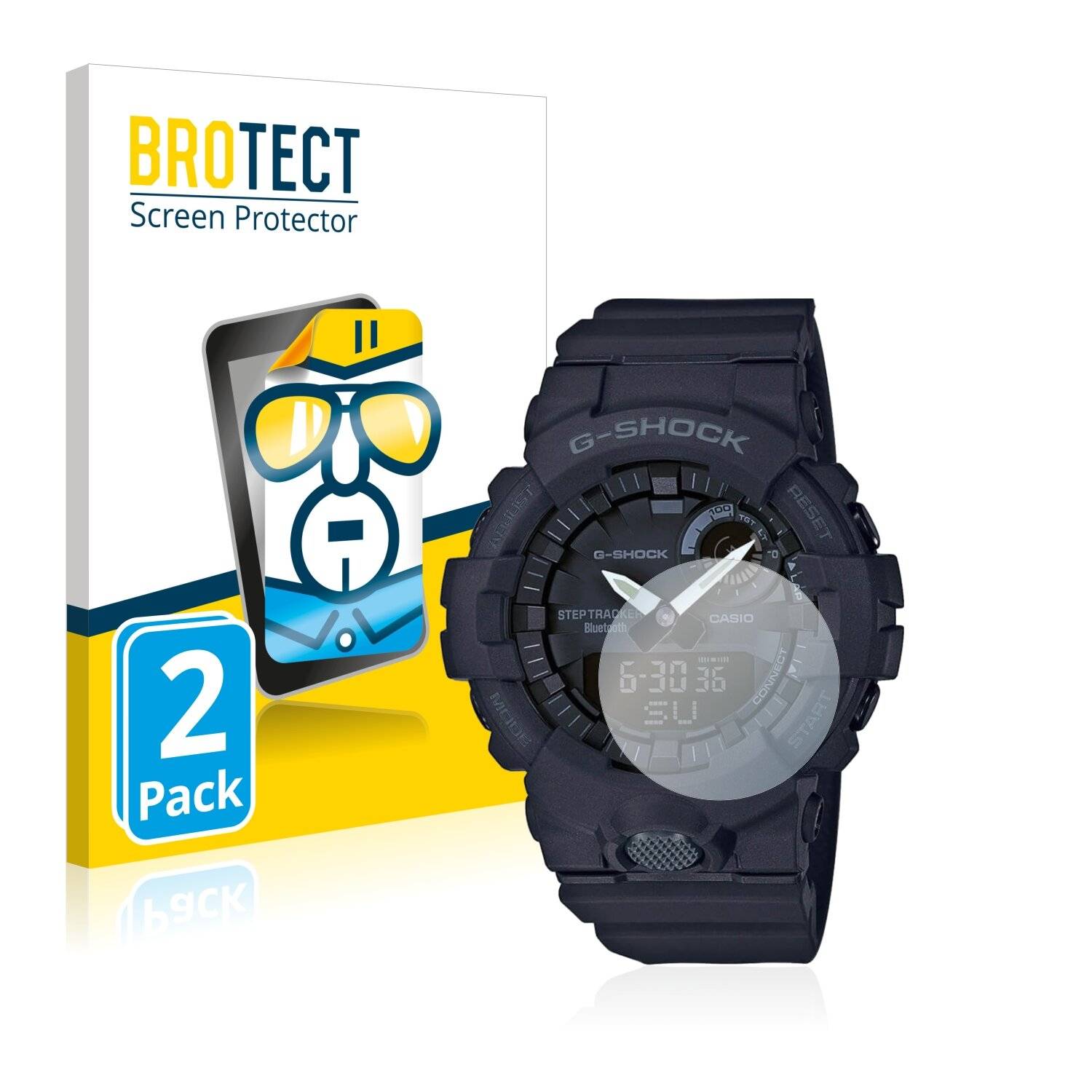 2x BROTECT HD-Clear Displayschutzfolie für Casio G-Shock