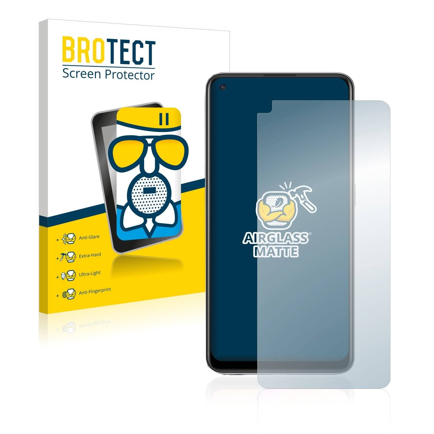 BROTECT AirGlass Matte Schutzglas Folie für Oppo