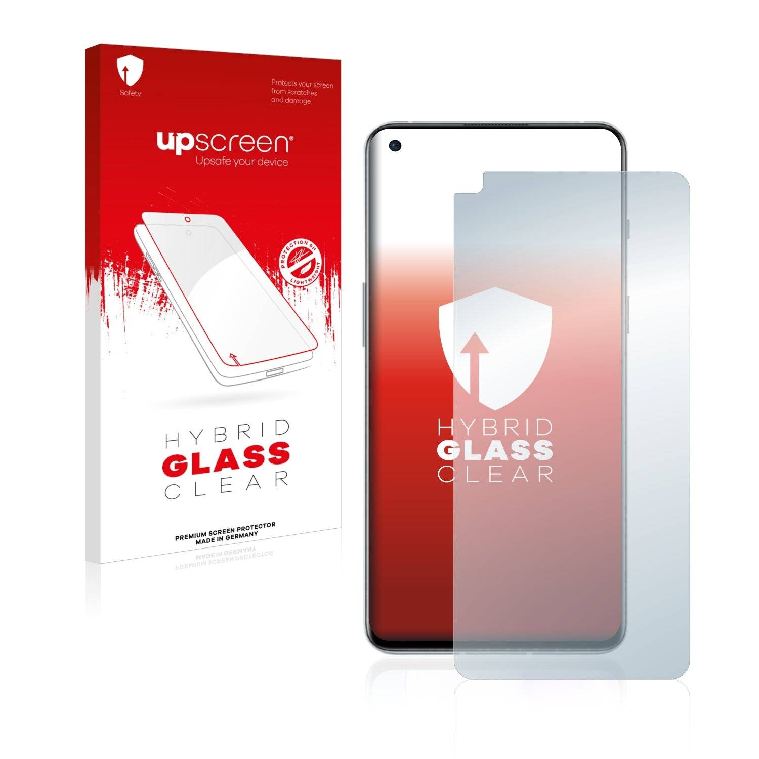 upscreen Hybrid Glass Clear Premium Schutzglas Folie für OnePlus 9RT