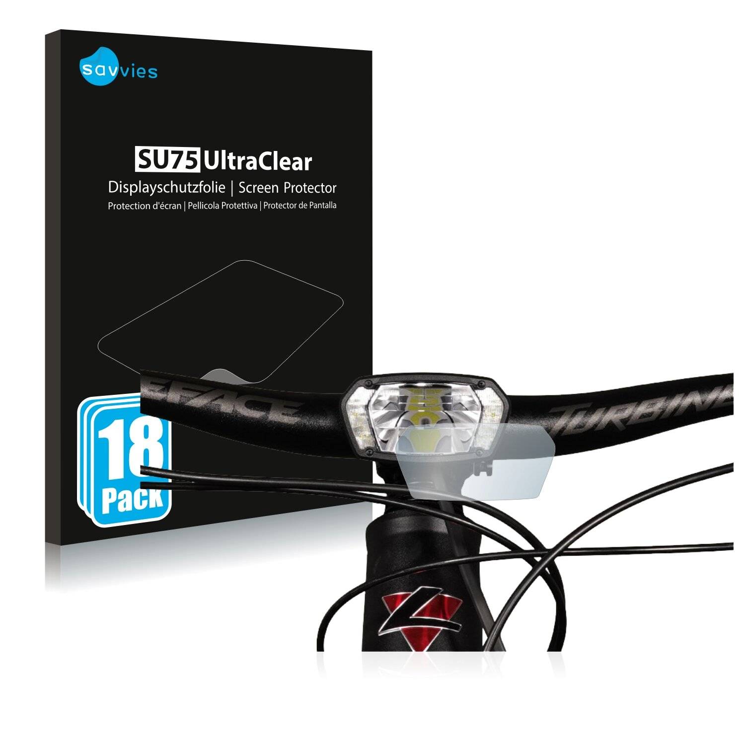 18x Savvies SU75 Displayschutzfolie für Lupine SL