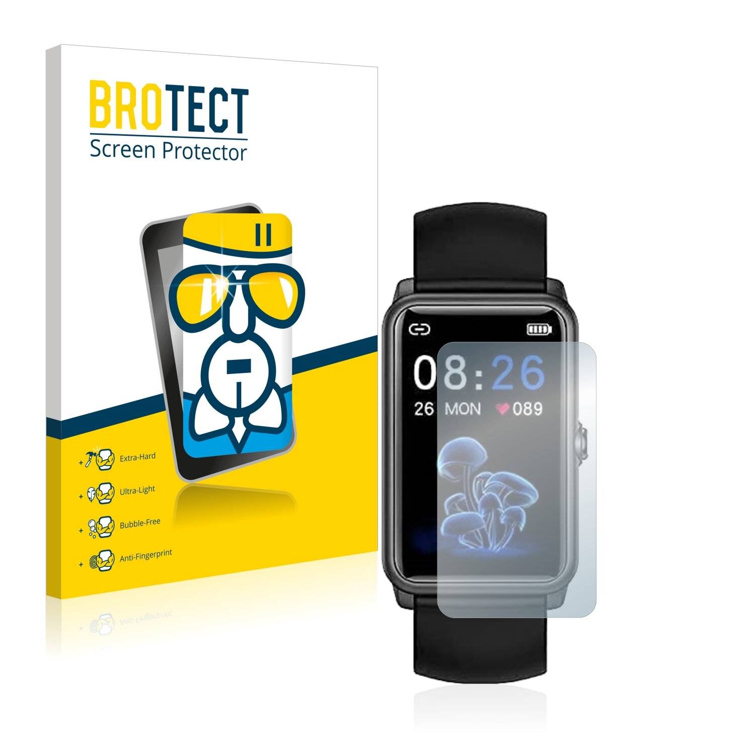BROTECT AirGlass Schutzglas Folie für Jpantech Fitness