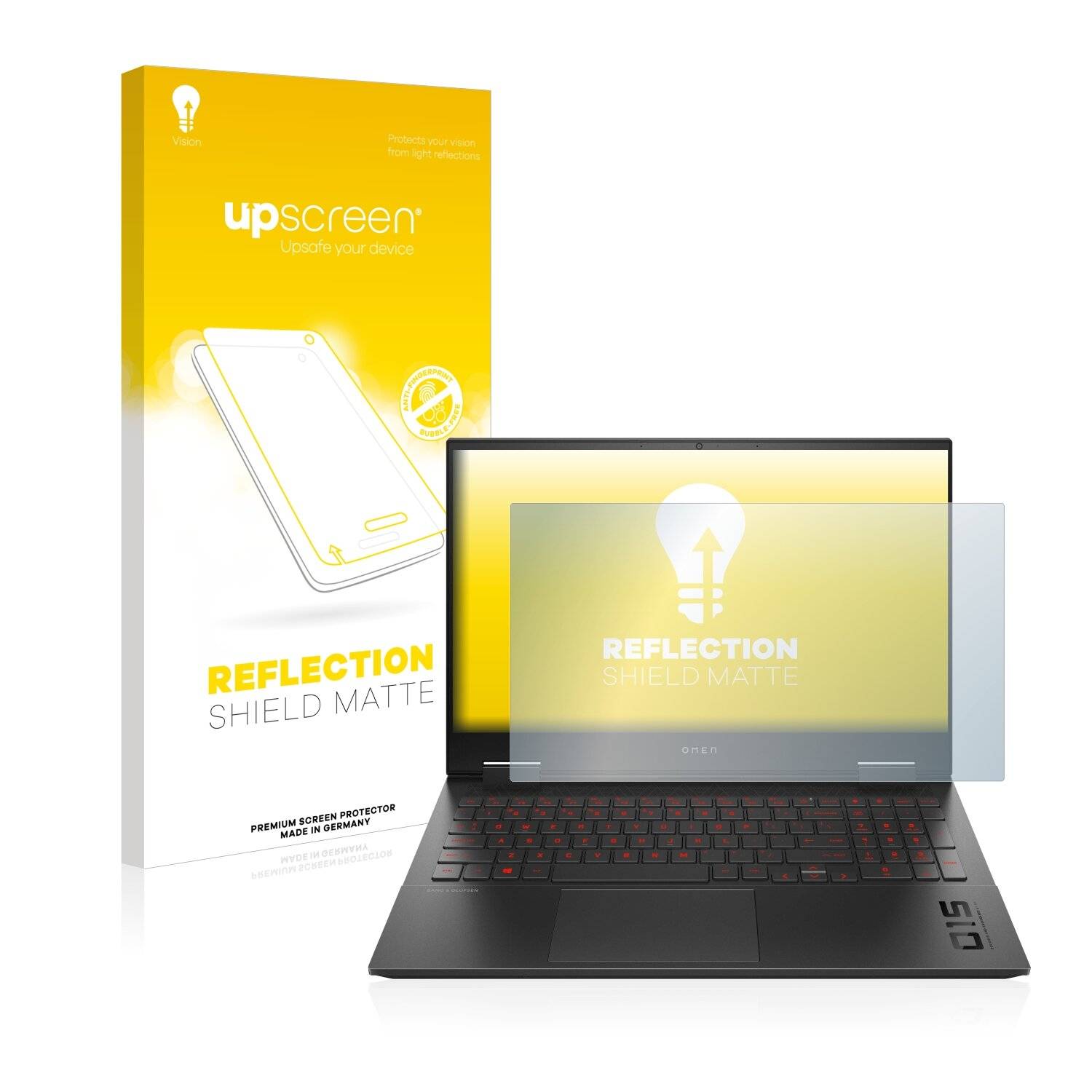 upscreen Reflection Shield Matte Premium Displayschutzfolie für HP Omen