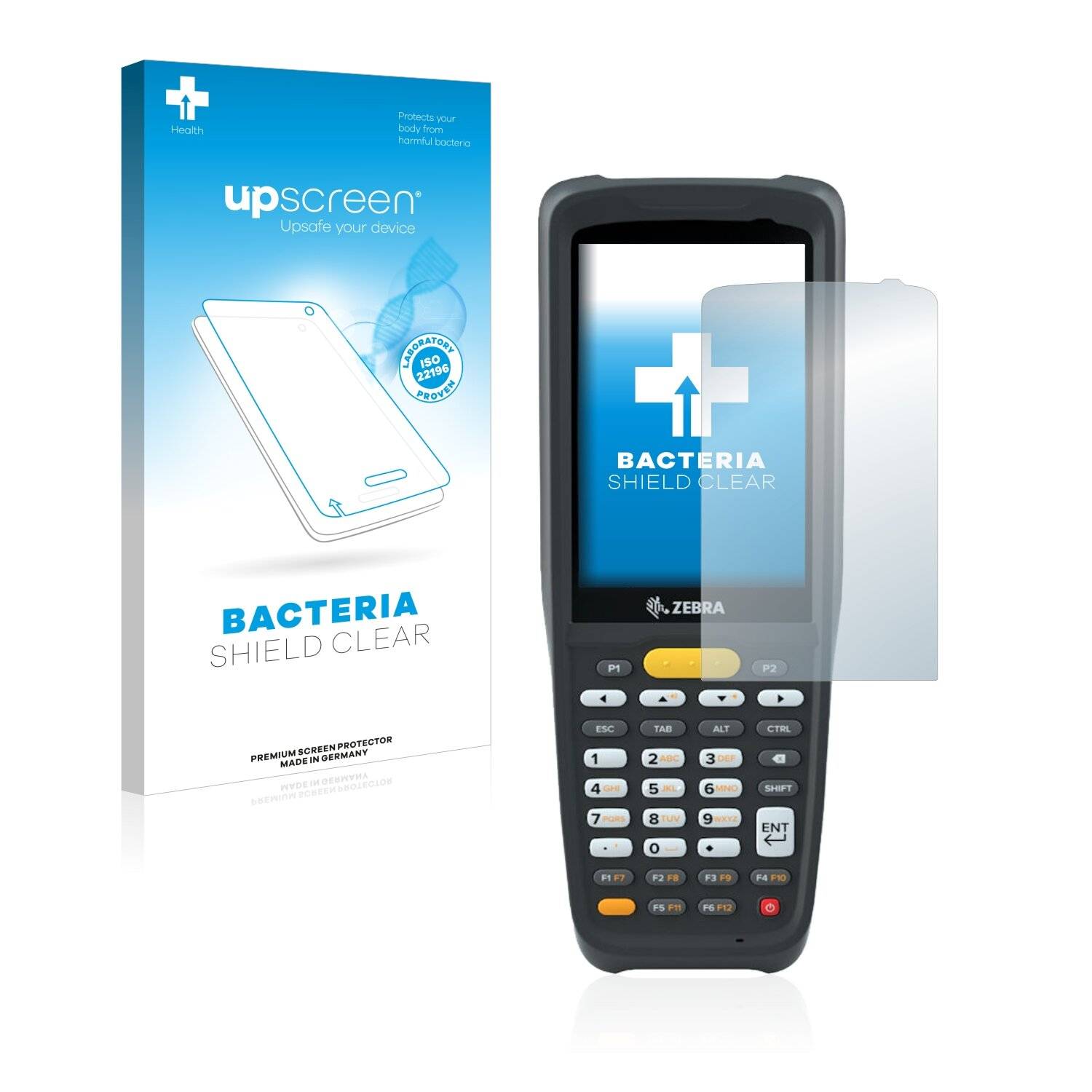 upscreen Bacteria Shield Clear Premium Antibakterielle Displayschutzfolie für Zebra