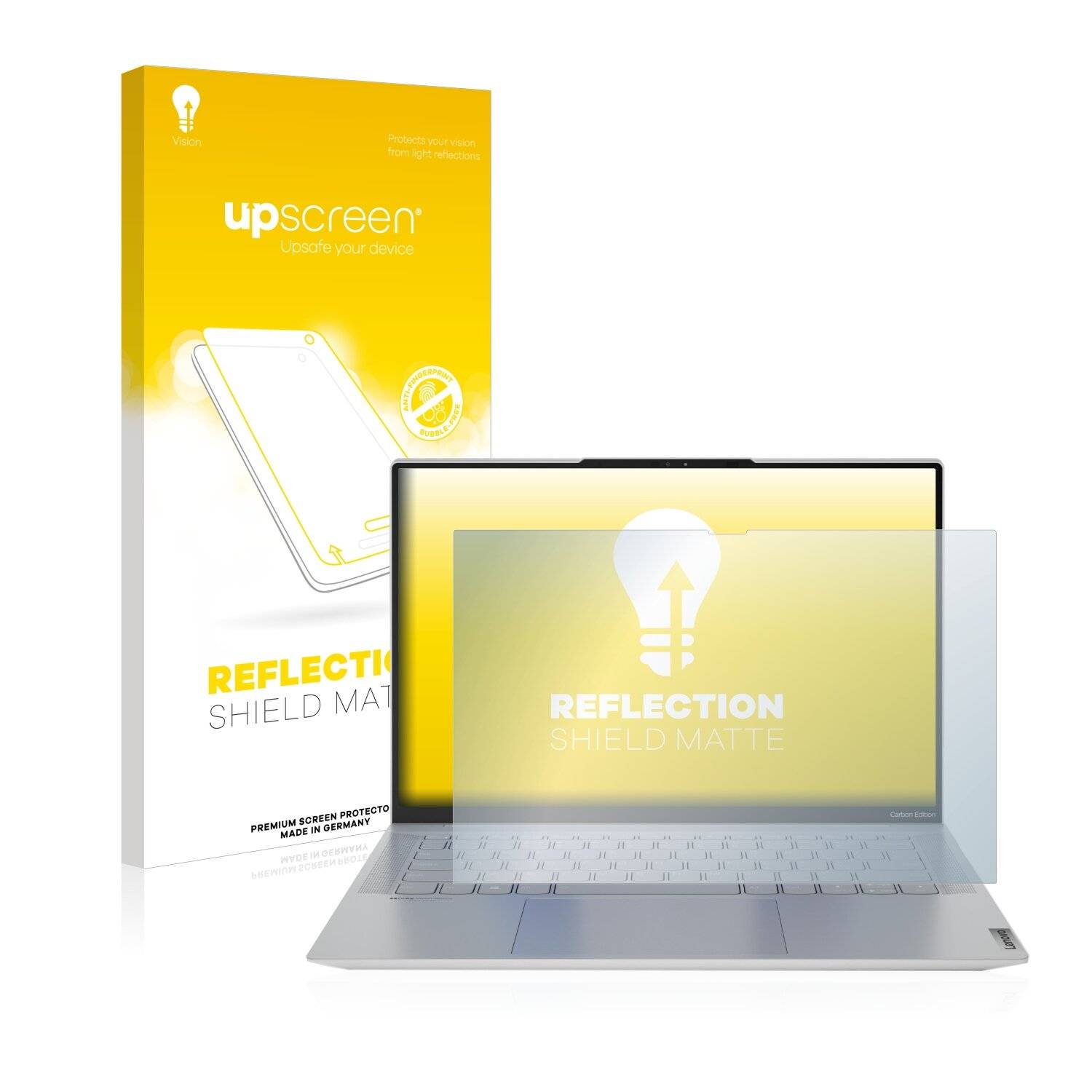 upscreen Reflection Shield Matte Premium Displayschutzfolie für Lenovo Yoga Slim 7 Carbon