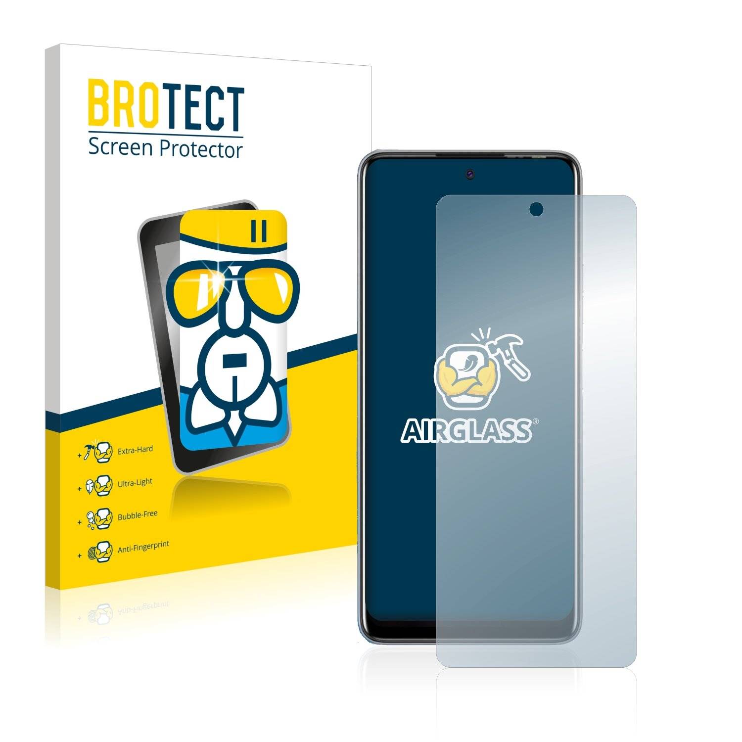 BROTECT AirGlass Schutzglas Folie für Tecno Pova