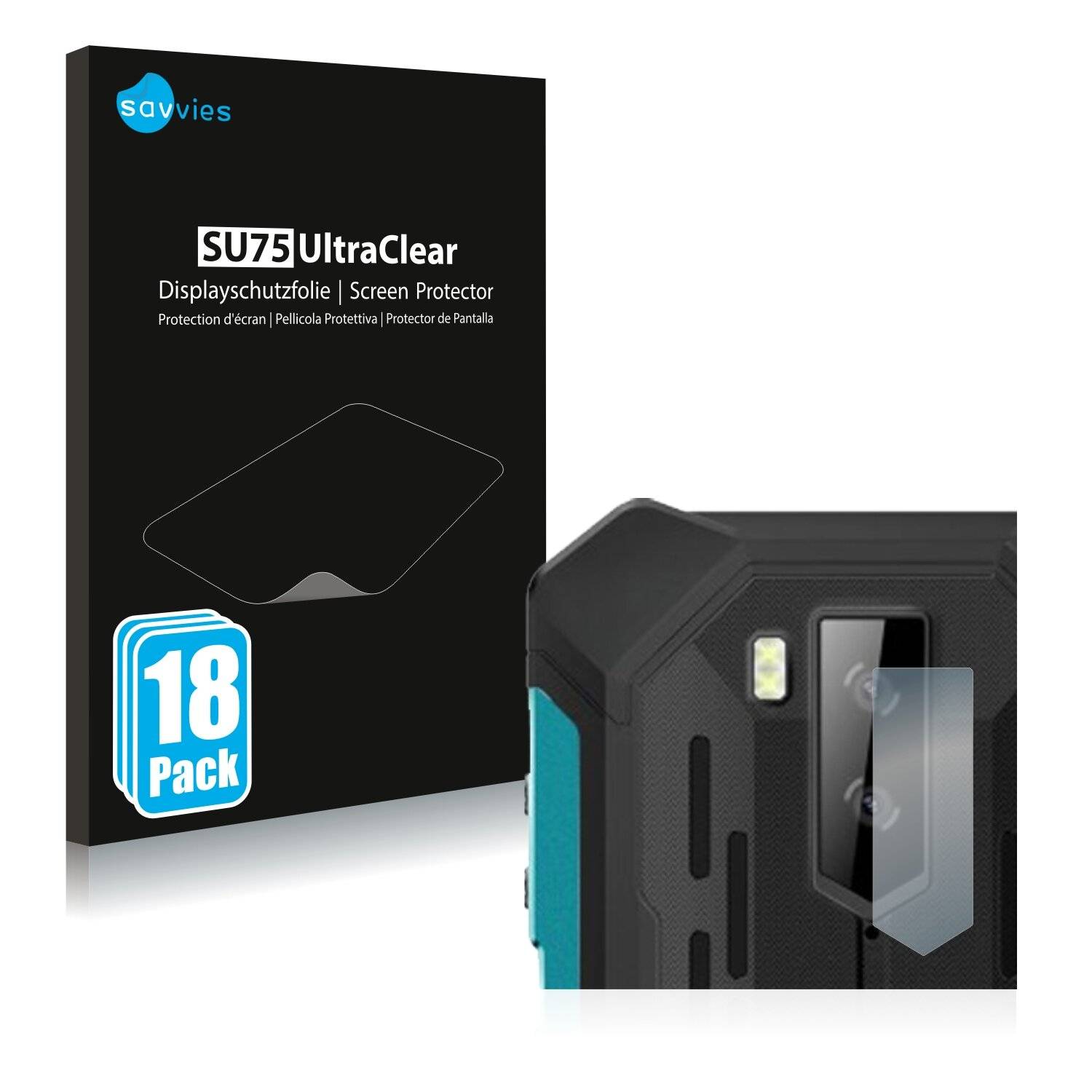 18x Savvies SU75 Displayschutzfolie für Ulefone Armor X9 Pro (NUR