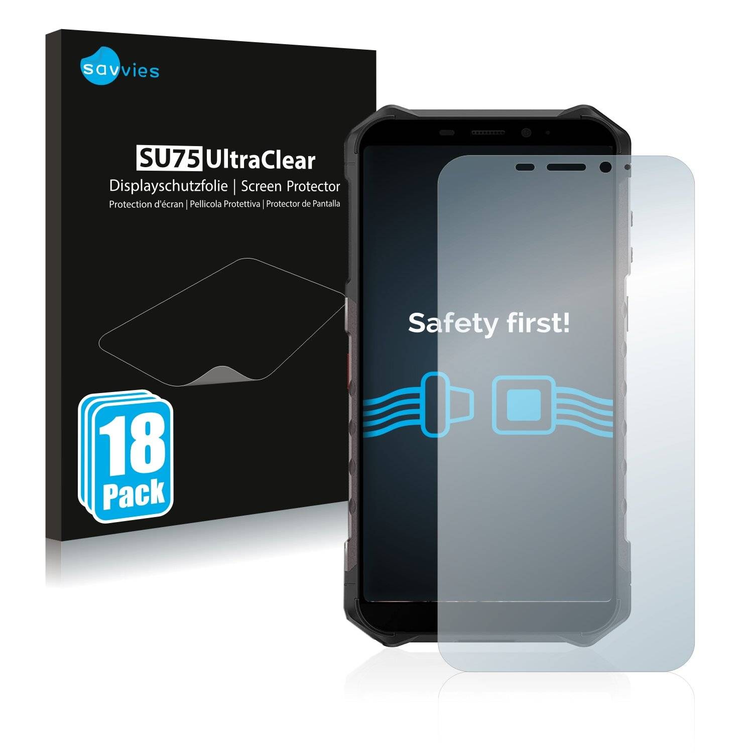 18x Savvies SU75 Displayschutzfolie für Ulefone Armor