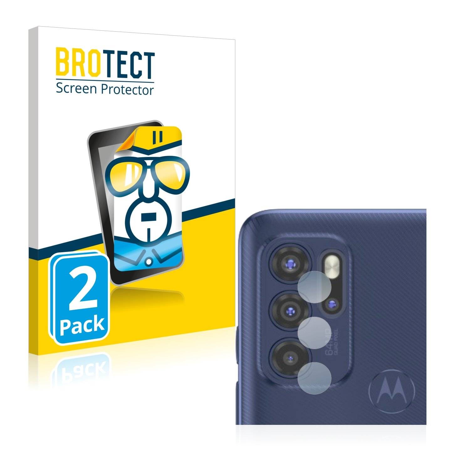 2x BROTECT HD-Clear Displayschutzfolie für Motorola Moto G60S (NUR