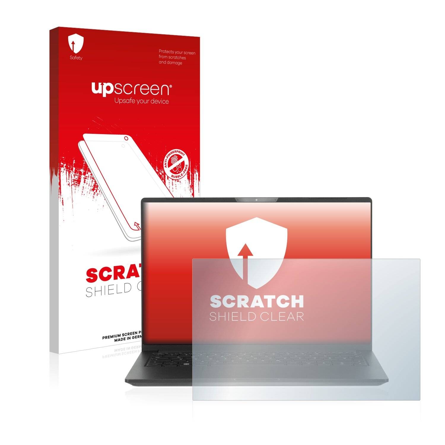 upscreen Scratch Shield Clear Premium Displayschutzfolie für Tuxedo InfinityBook Pro