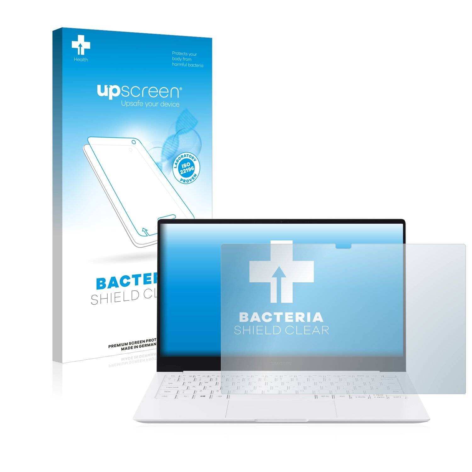upscreen Bacteria Shield Clear Premium Antibakterielle Displayschutzfolie für Samsung Galaxy