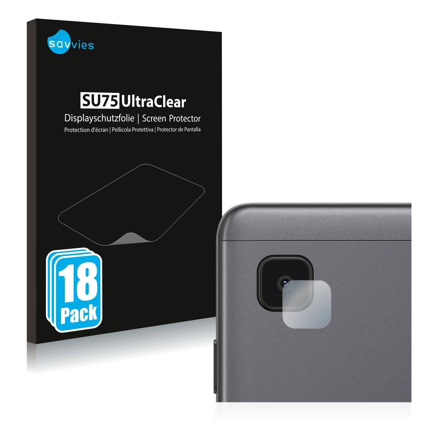 18x Savvies SU75 Displayschutzfolie für Samsung Galaxy Tab A7 Lite LTE 2021 (NUR