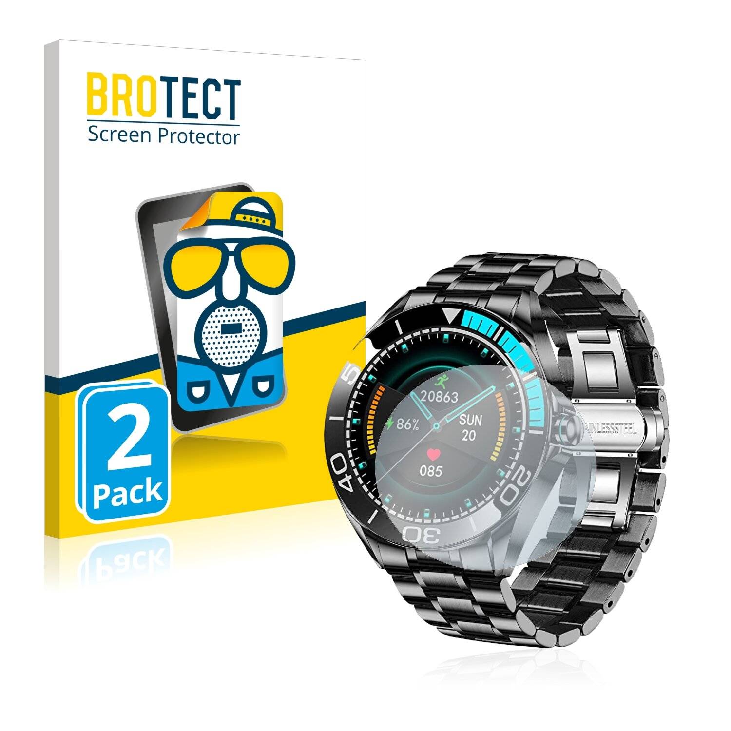 2x BROTECT Matte Displayschutzfolie für Lige 0185-MC - Entspiegelt,