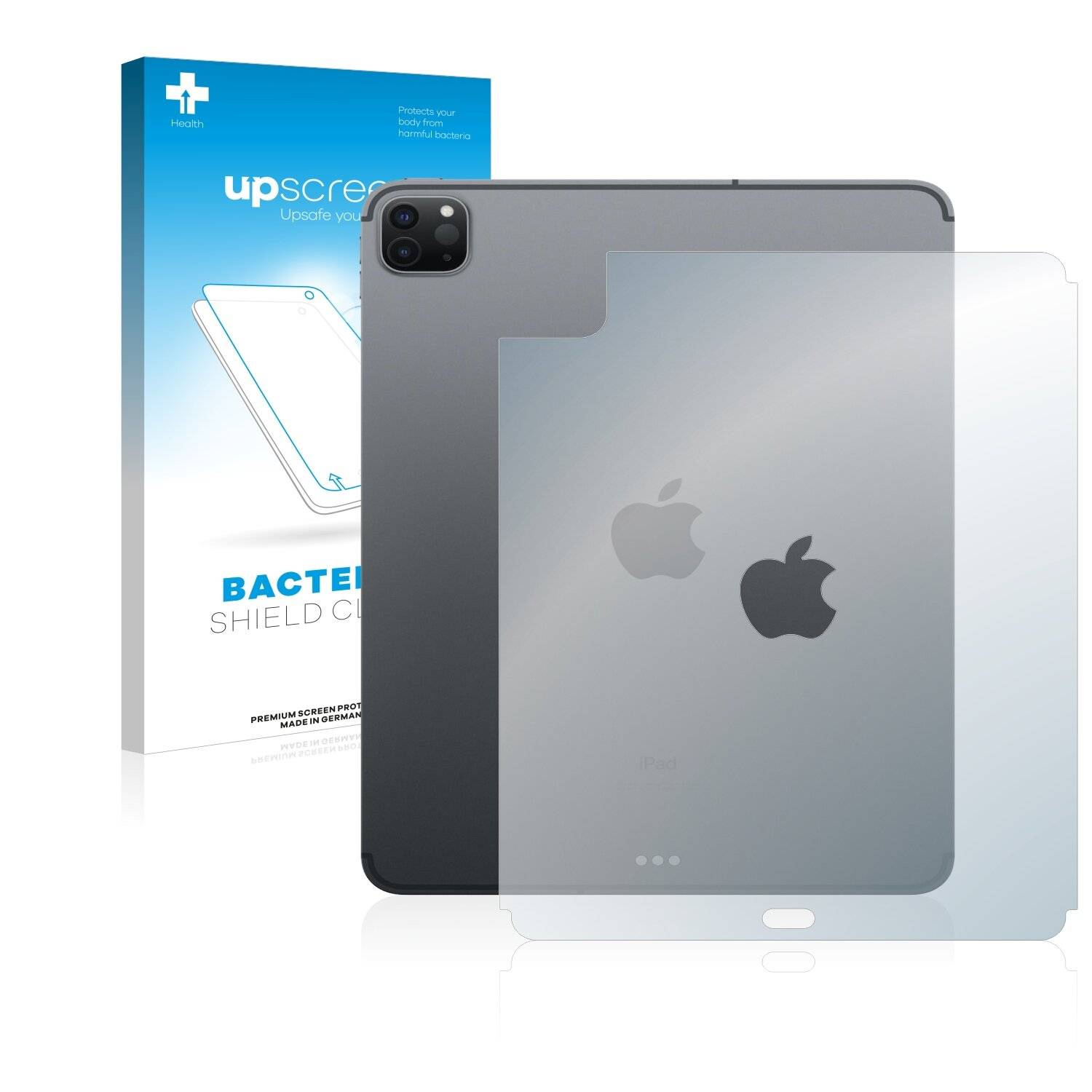 upscreen Bacteria Shield Clear Premium Antibakterielle Displayschutzfolie für Apple iPad Pro