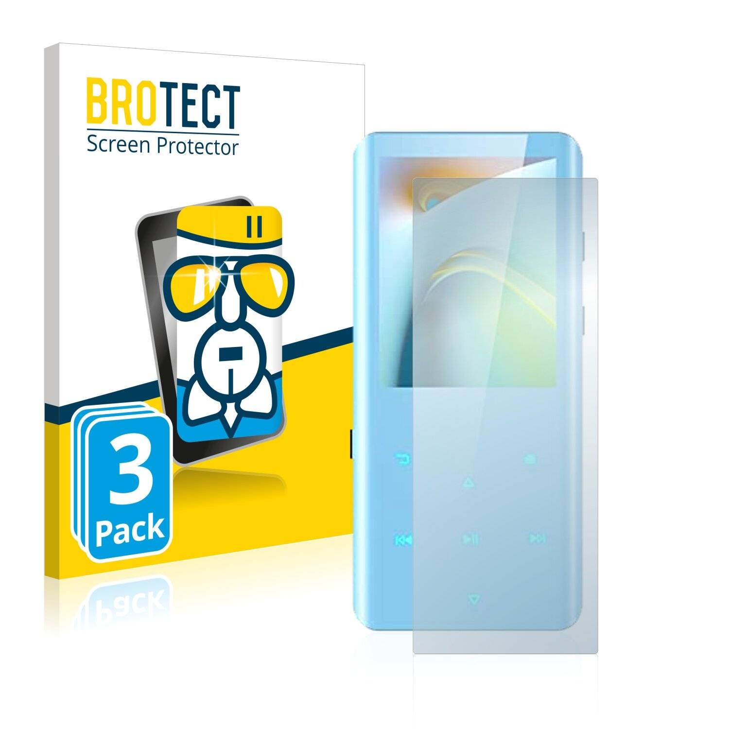 3x BROTECT AirGlass Schutzglas Folie für AGPtek