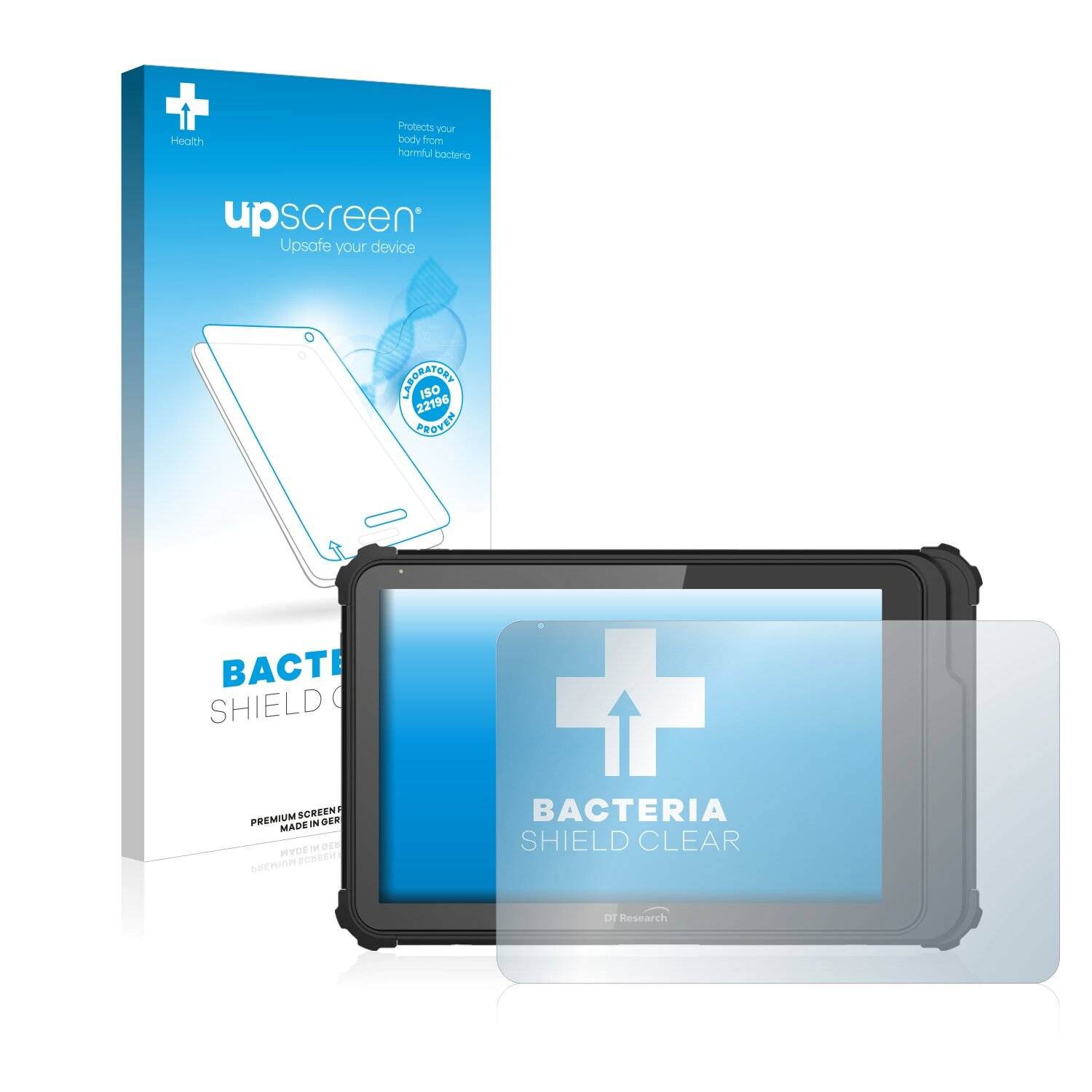 upscreen Bacteria Shield Clear Premium Antibakterielle Displayschutzfolie für DT Research