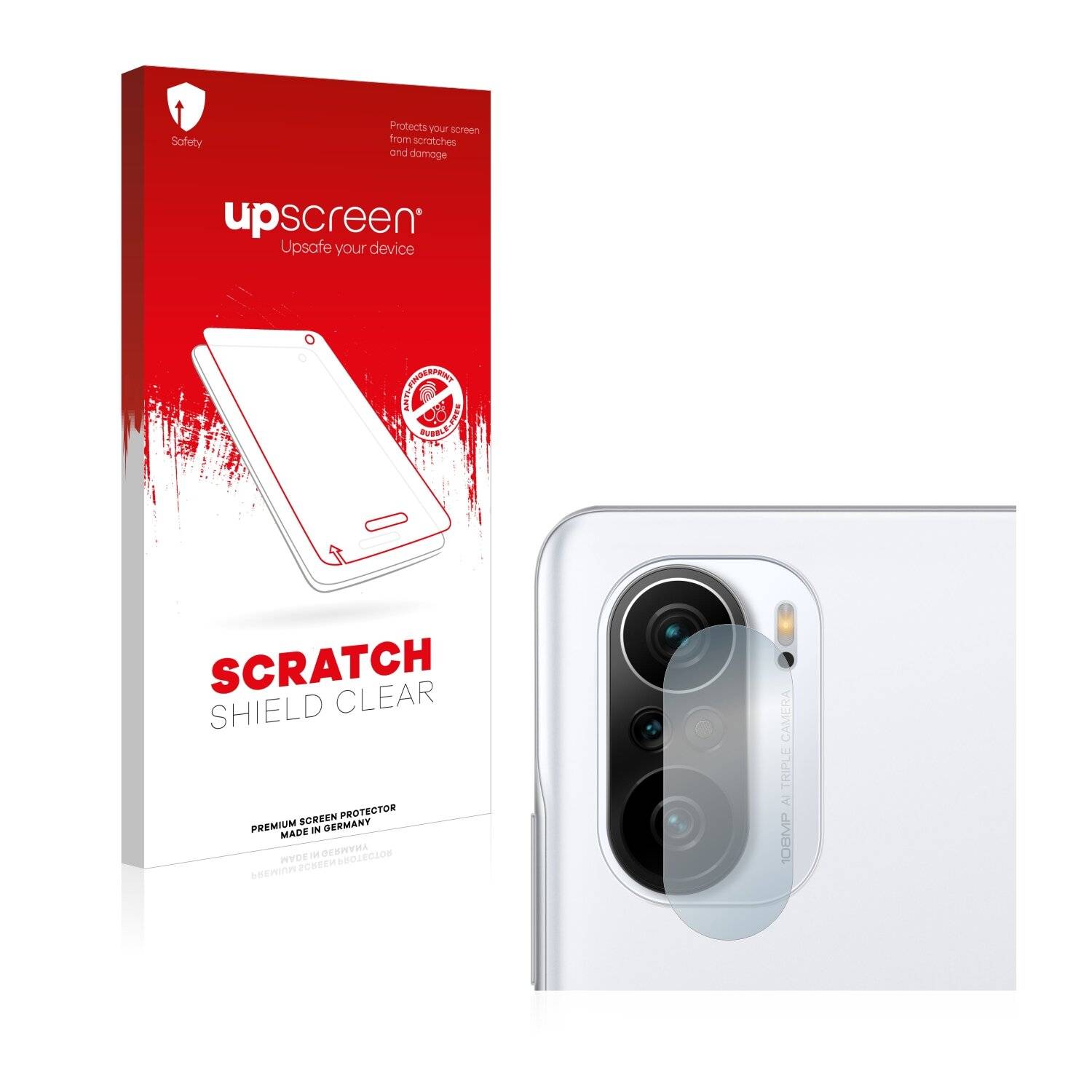 upscreen Scratch Shield Clear Premium Displayschutzfolie für Xiaomi Redmi K40 Pro Plus (NUR